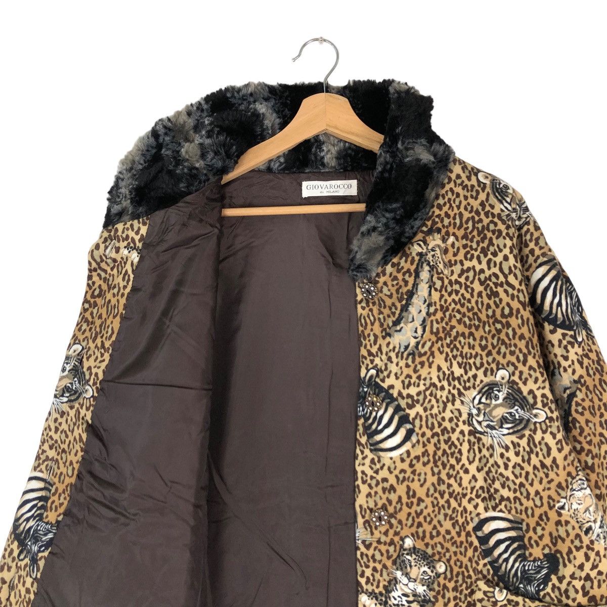 Japanese Brand VINTAGE SOFT LEATHER JACKET GIOVAROCCO DE MILANO FULL PRINT Size US M / EU 48-50 / 2 - 10 Thumbnail