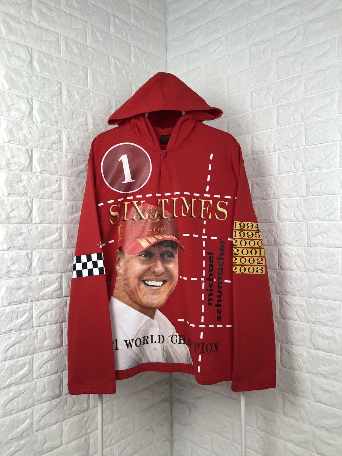 Formula 1 × Vintage Vintage Michael Schumacher Formula Naskar Y2K Hoodie size XL Size US XL / EU 56 / 4 - 1 Thumbnail