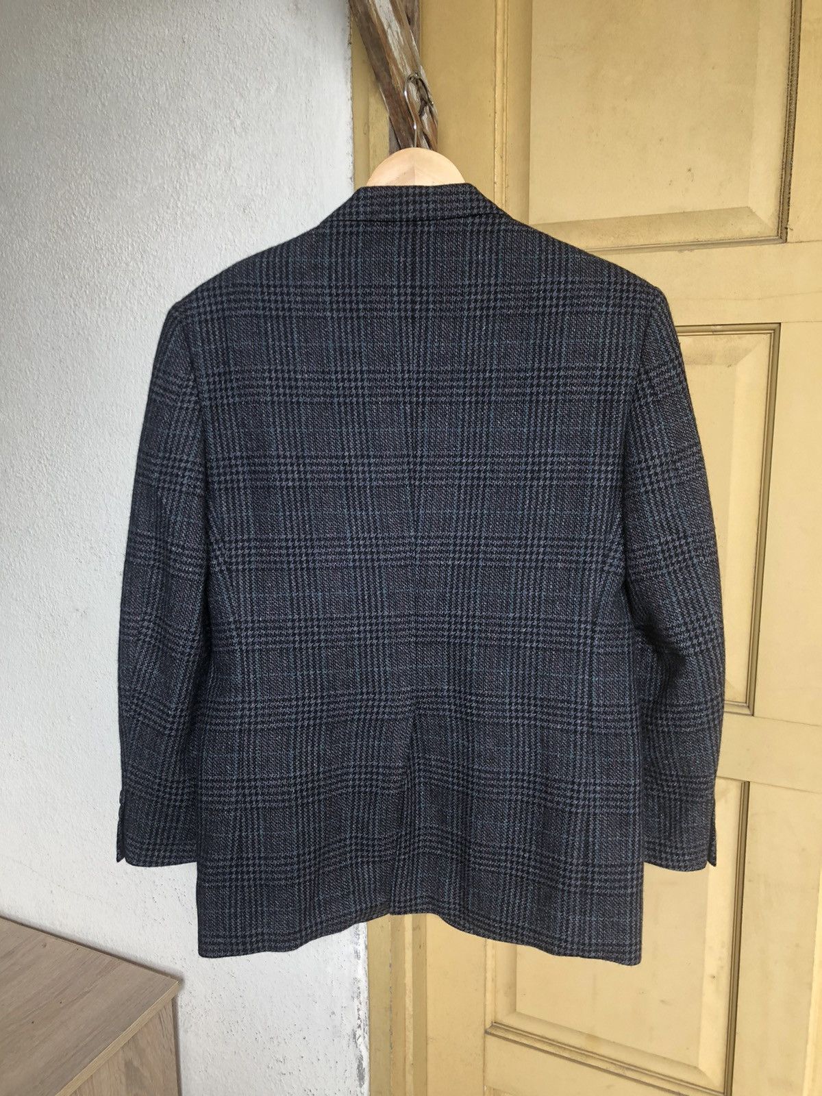 Vintage Vintage Max Laurent Wool Gingham Single Breasted Blazer Size US M / EU 48-50 / 2 - 6 Thumbnail