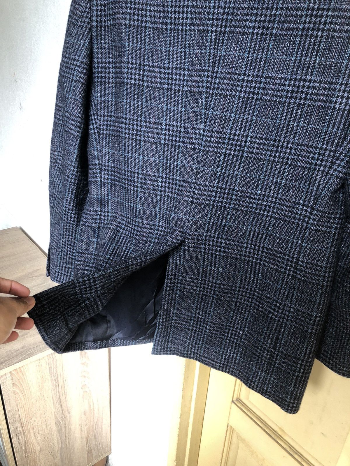 Vintage Vintage Max Laurent Wool Gingham Single Breasted Blazer Size US M / EU 48-50 / 2 - 15 Thumbnail