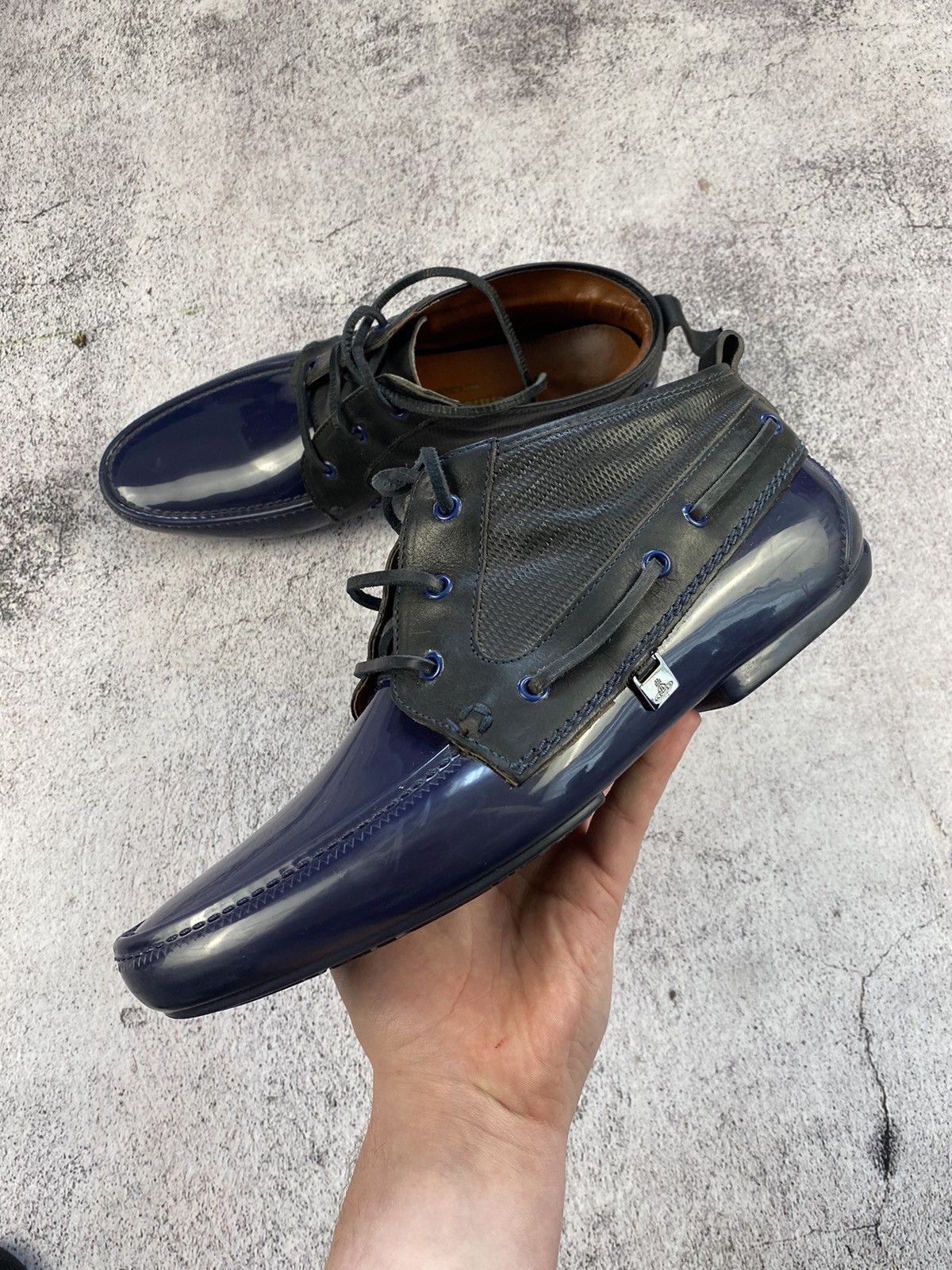 Other Vivienne Westwood Plastic Chukka Deck Ankle Moccasin boots Size US 11 / EU 44 - 1 Thumbnail