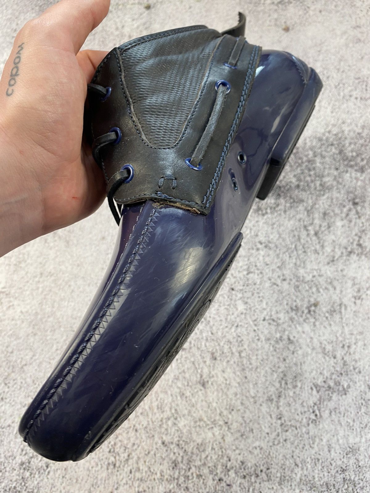 Other Vivienne Westwood Plastic Chukka Deck Ankle Moccasin boots Size US 11 / EU 44 - 20 Thumbnail