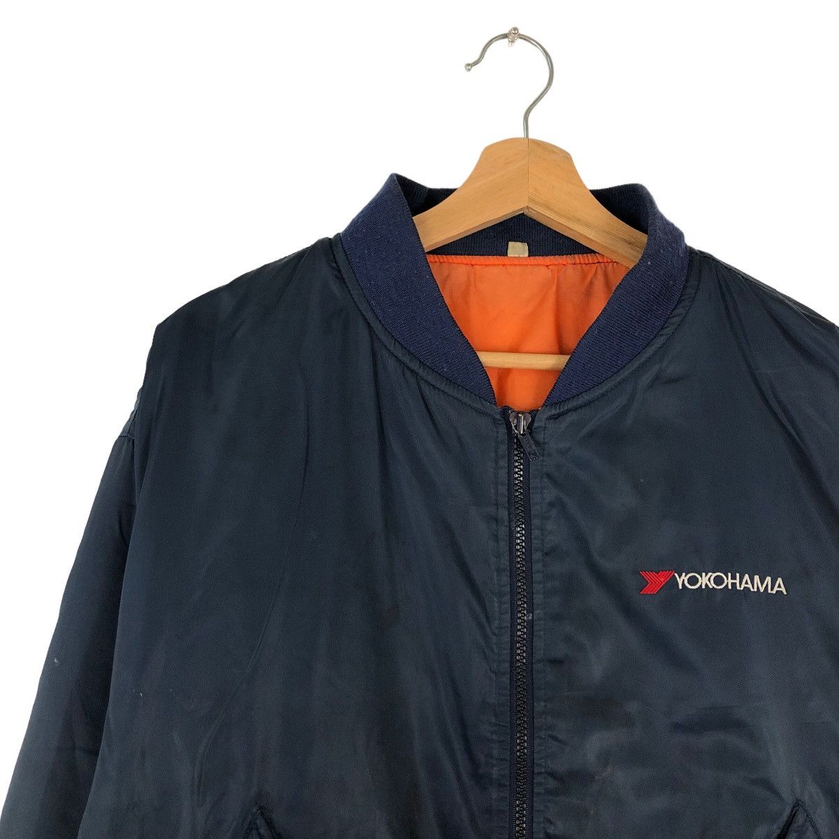 Japanese Brand VINTAGE BOMBER JACKET YOKOHAMA RACING WEAR WORKER BIG LOGO Size US L / EU 52-54 / 3 - 6 Thumbnail