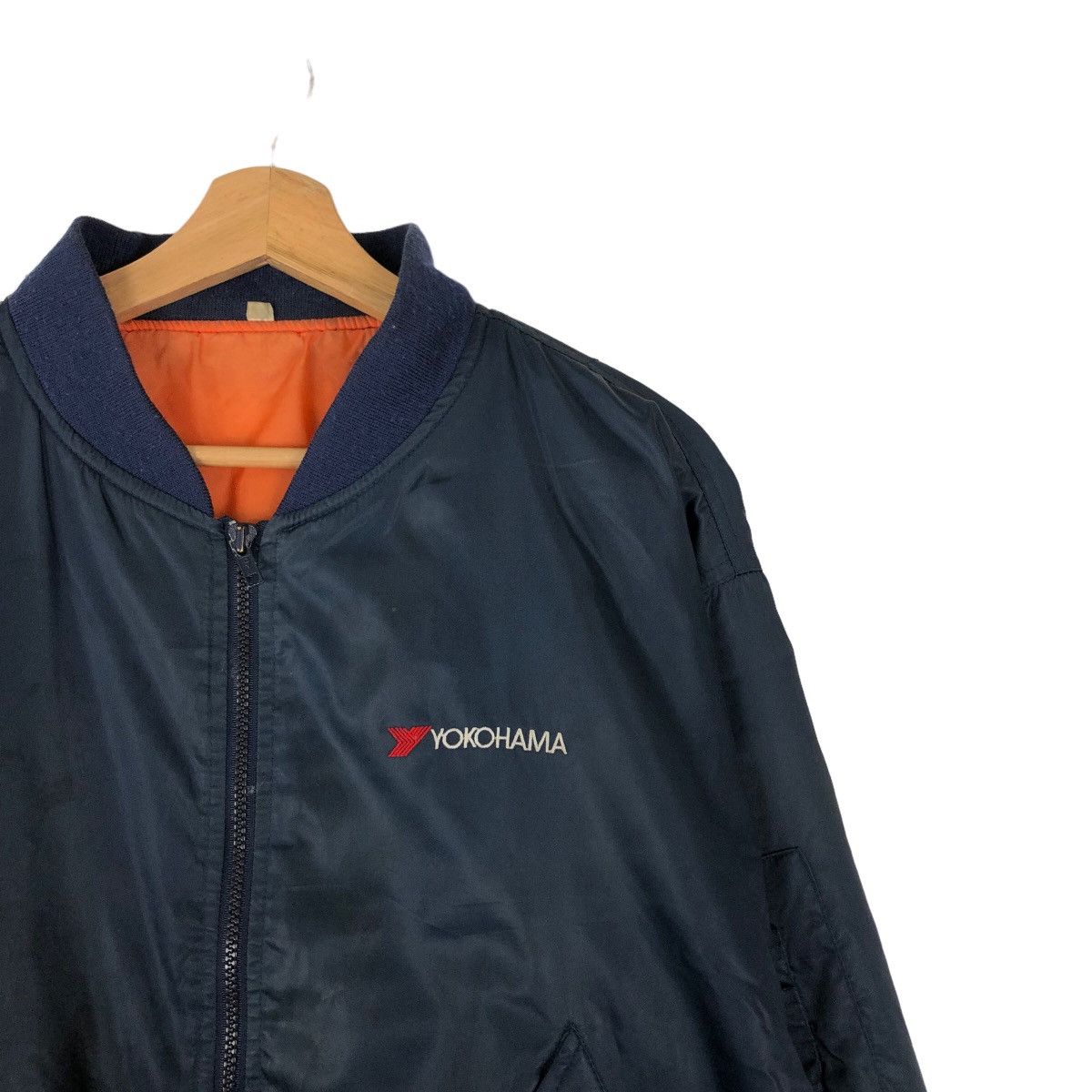 Japanese Brand VINTAGE BOMBER JACKET YOKOHAMA RACING WEAR WORKER BIG LOGO Size US L / EU 52-54 / 3 - 5 Thumbnail
