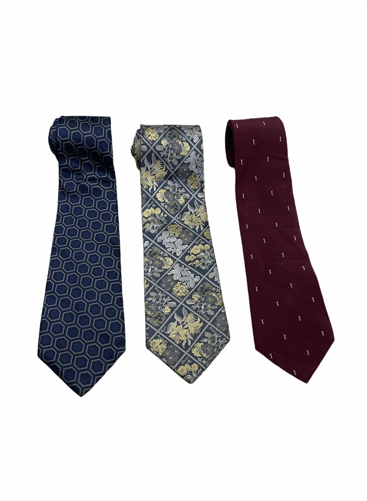 Yves Saint Laurent BULK!!! YSL LUXURY SILK TIE Size ONE SIZE - 1 Thumbnail