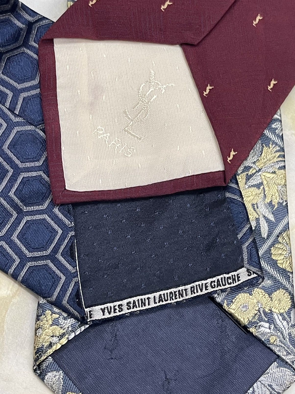 Yves Saint Laurent BULK!!! YSL LUXURY SILK TIE Size ONE SIZE - 7 Thumbnail