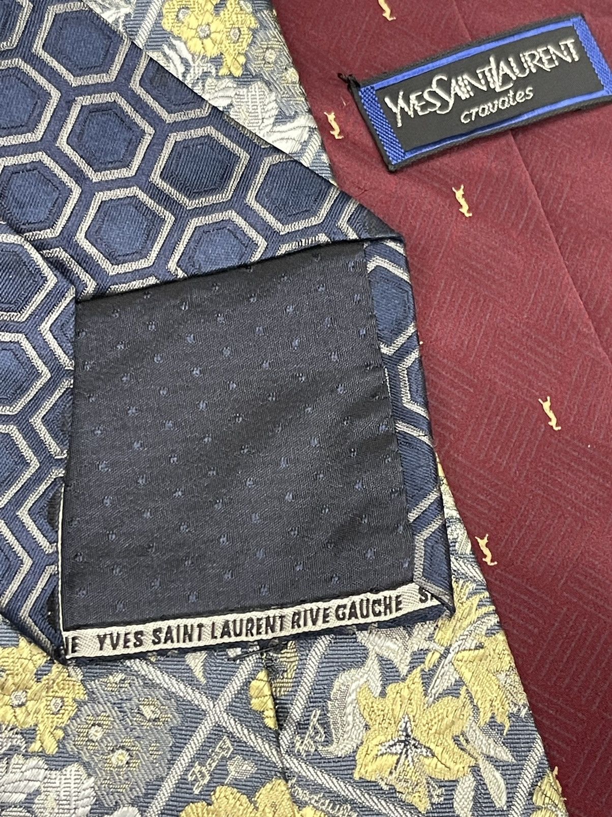 Yves Saint Laurent BULK!!! YSL LUXURY SILK TIE Size ONE SIZE - 6 Thumbnail