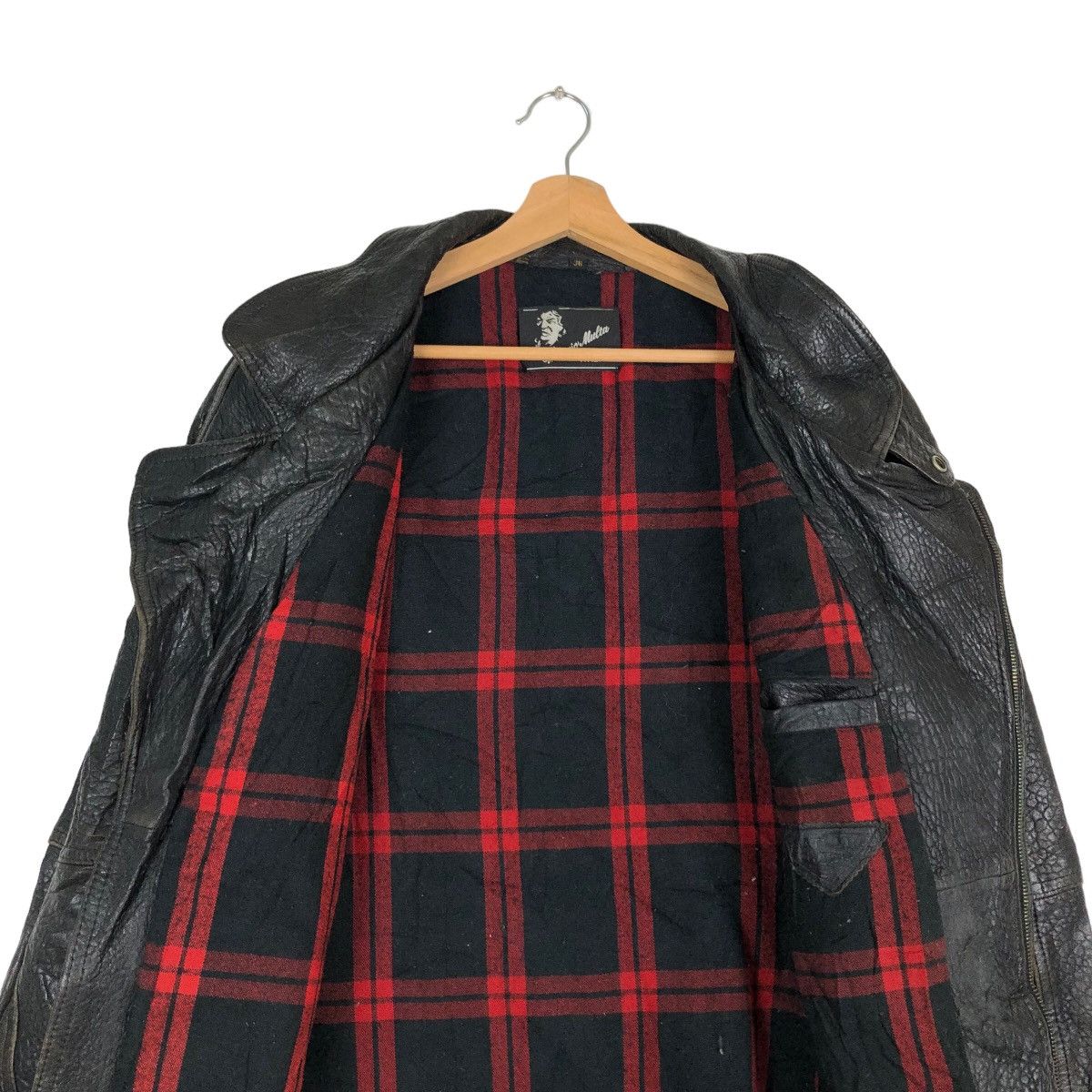 Japanese Brand VINTAGE LEATHER JACKET PUNK STYLELINING VITTORIO MULTA ITALY Size US M / EU 48-50 / 2 - 12 Thumbnail