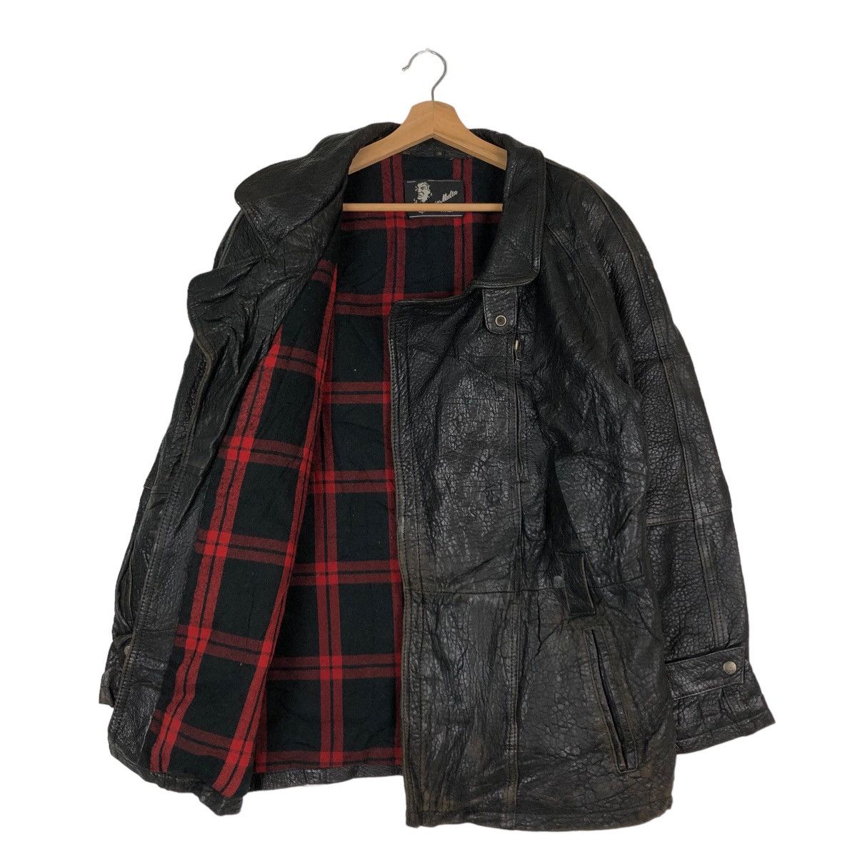 Japanese Brand VINTAGE LEATHER JACKET PUNK STYLELINING VITTORIO MULTA ITALY Size US M / EU 48-50 / 2 - 10 Thumbnail