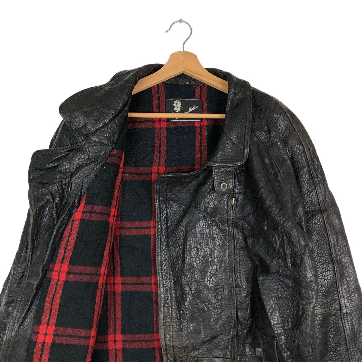 Japanese Brand VINTAGE LEATHER JACKET PUNK STYLELINING VITTORIO MULTA ITALY Size US M / EU 48-50 / 2 - 11 Thumbnail