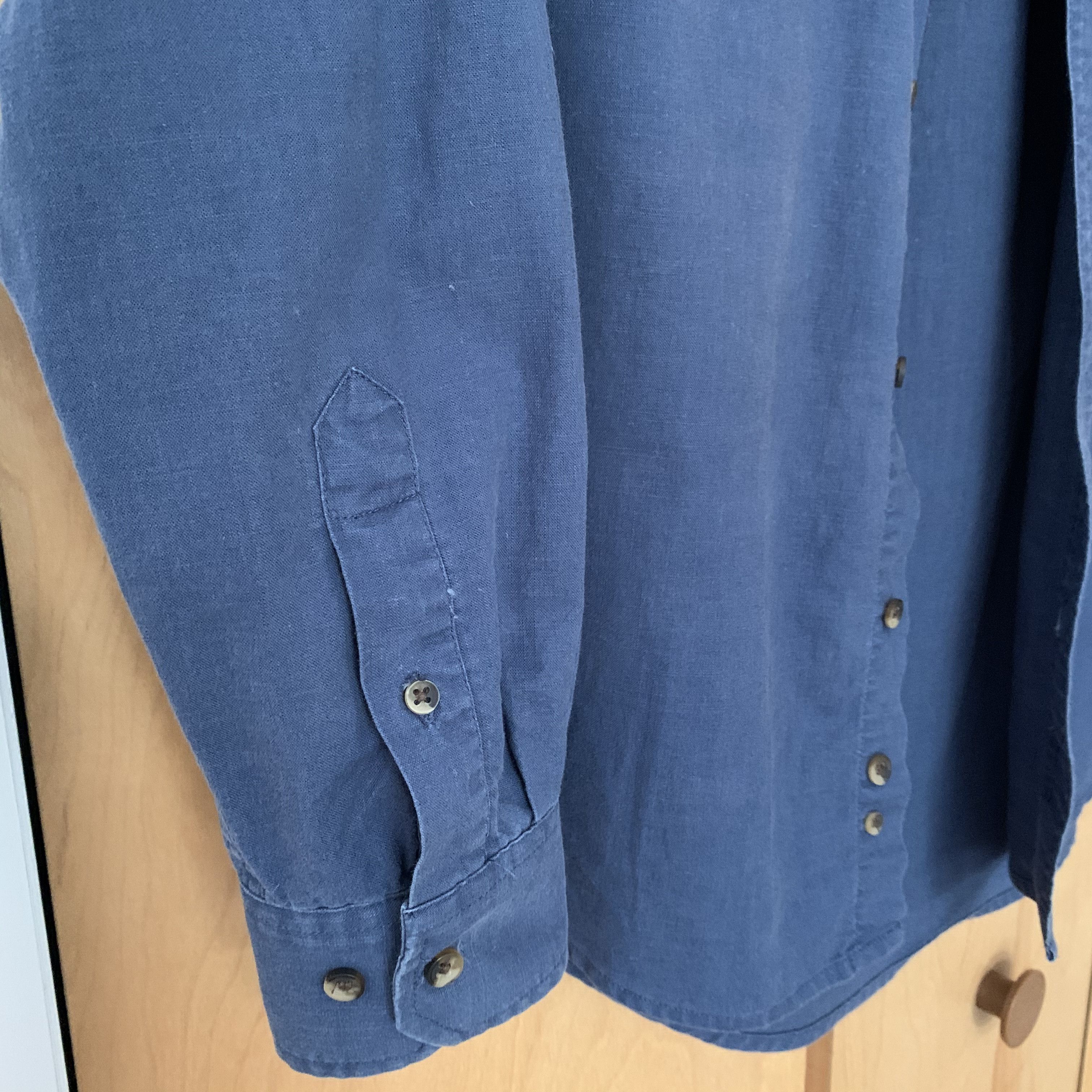 George George 100% Cotton Button Down Shirt M Convertible Sleeves Size US M / EU 48-50 / 2 - 5 Thumbnail