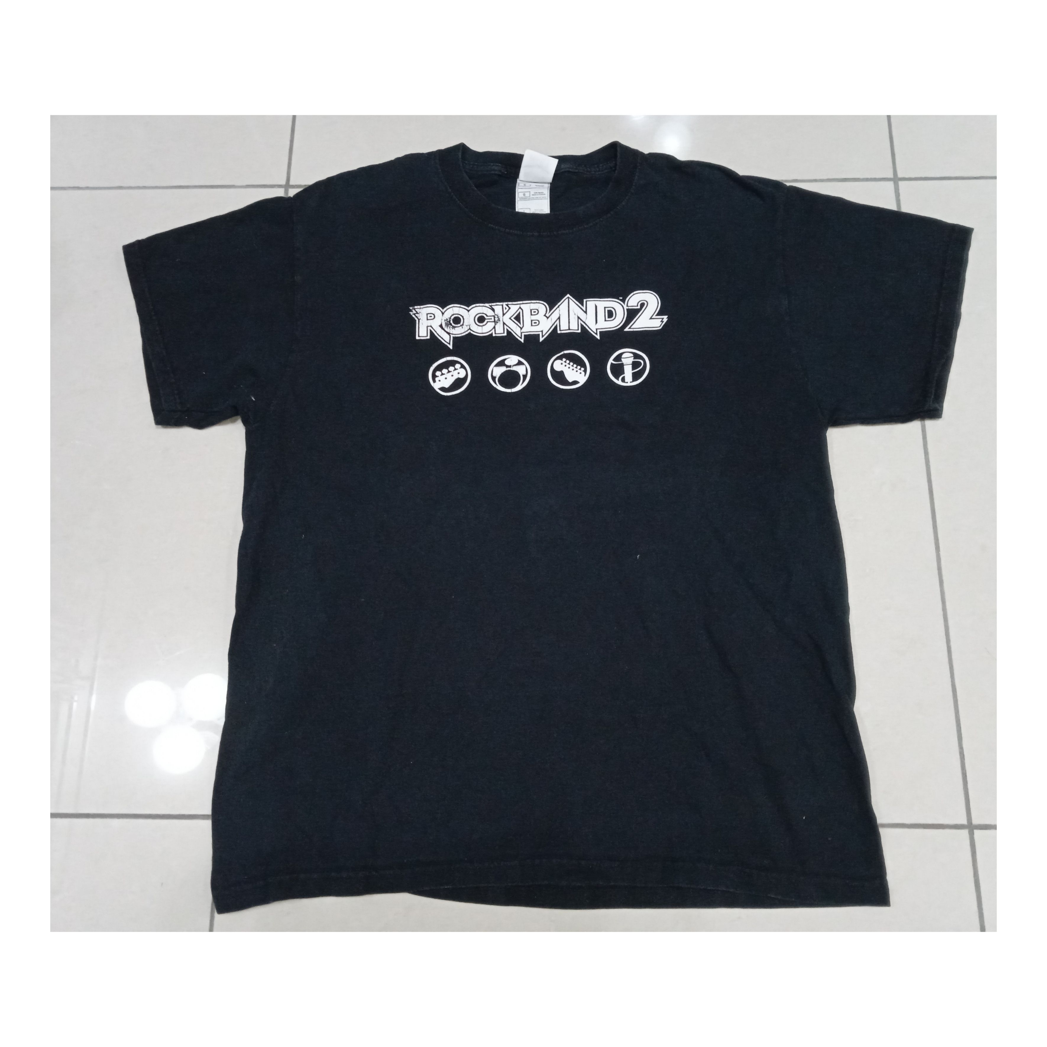 Playstation × Vintage Vintage 2000s Rockband 2 T-Shirt Guitar Heroes Size US L / EU 52-54 / 3 - 1 Thumbnail