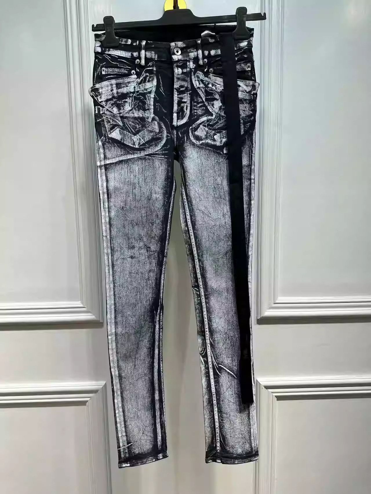 Rick Owens Rick Owens Drkshdw men's painted washed jeans Size US 29 - 1 Thumbnail