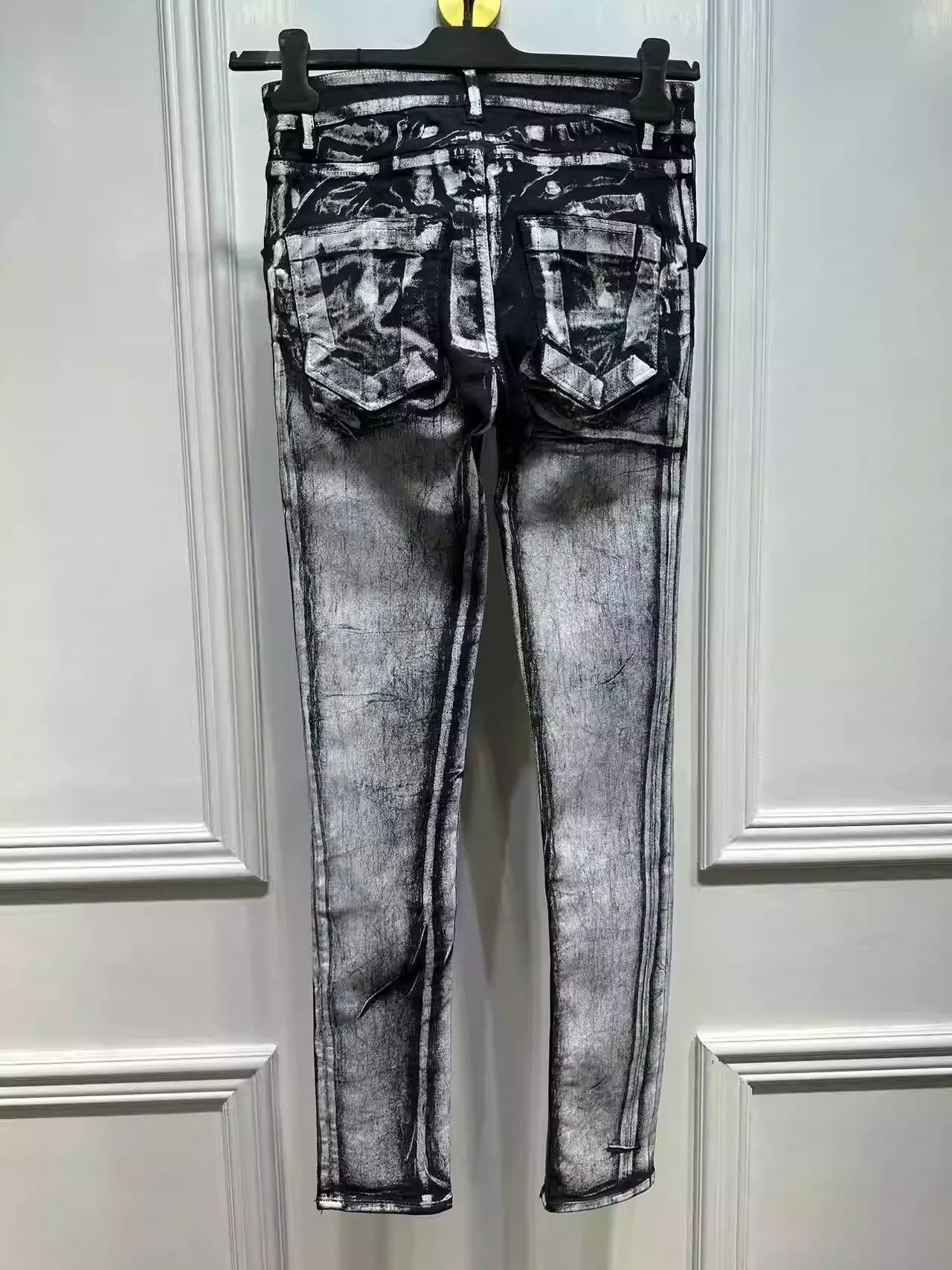 Rick Owens Rick Owens Drkshdw men's painted washed jeans Size US 29 - 2 Thumbnail