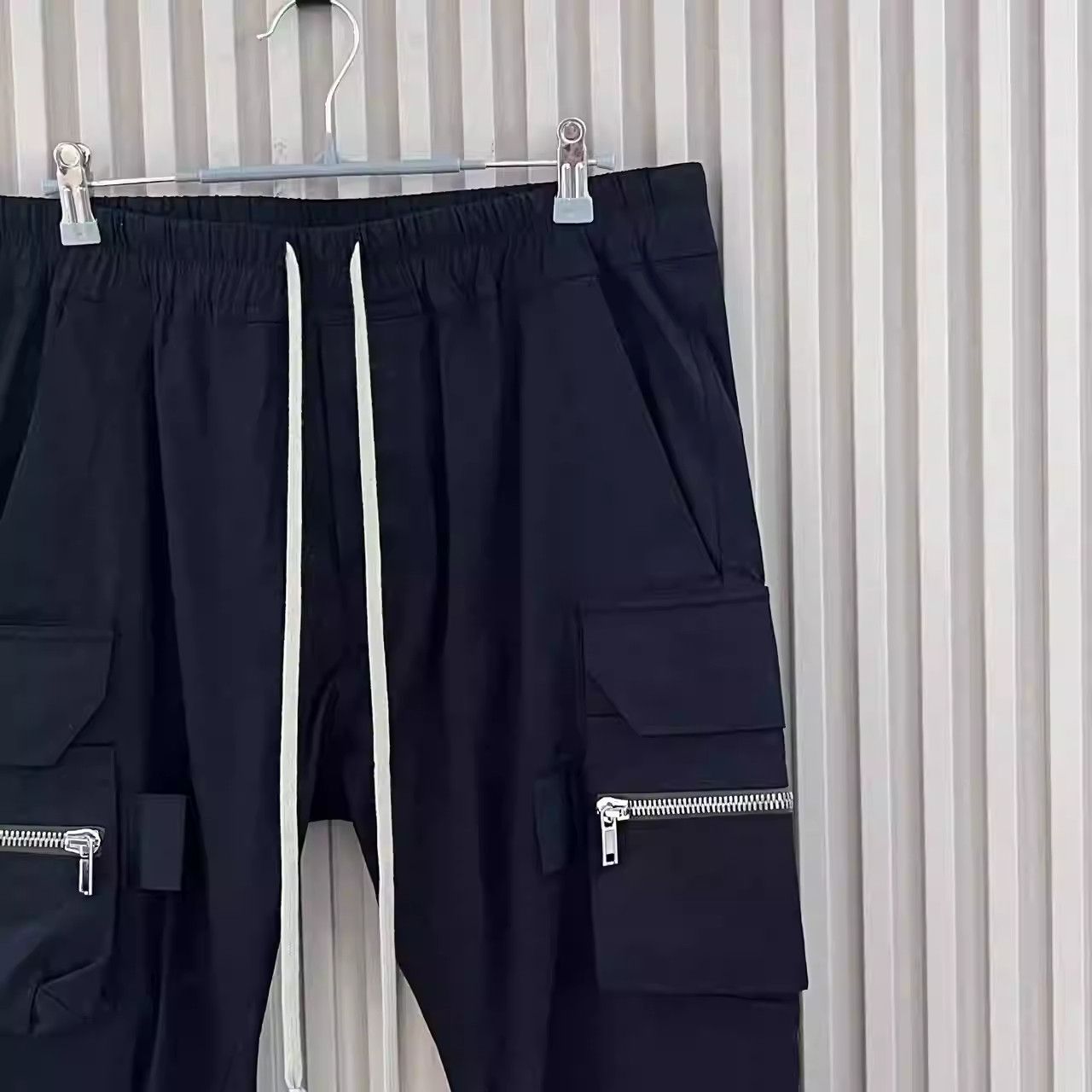 Rick Owens multi-pocket zippered corset trousers