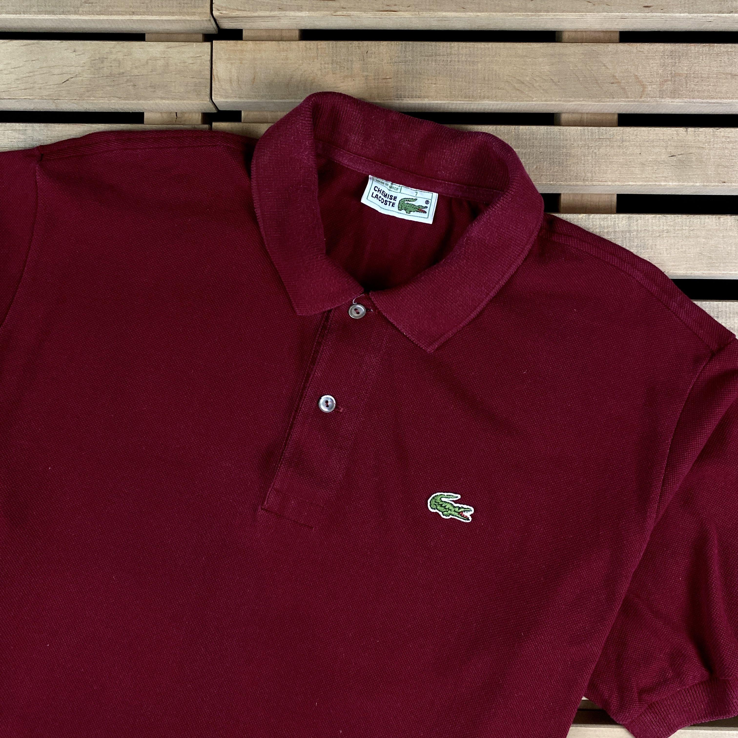 Lacoste × Vintage Men’s Polo T-Shirt Lacoste Chemise Vintage Size 7 Size US M / EU 48-50 / 2 - 2 Thumbnail