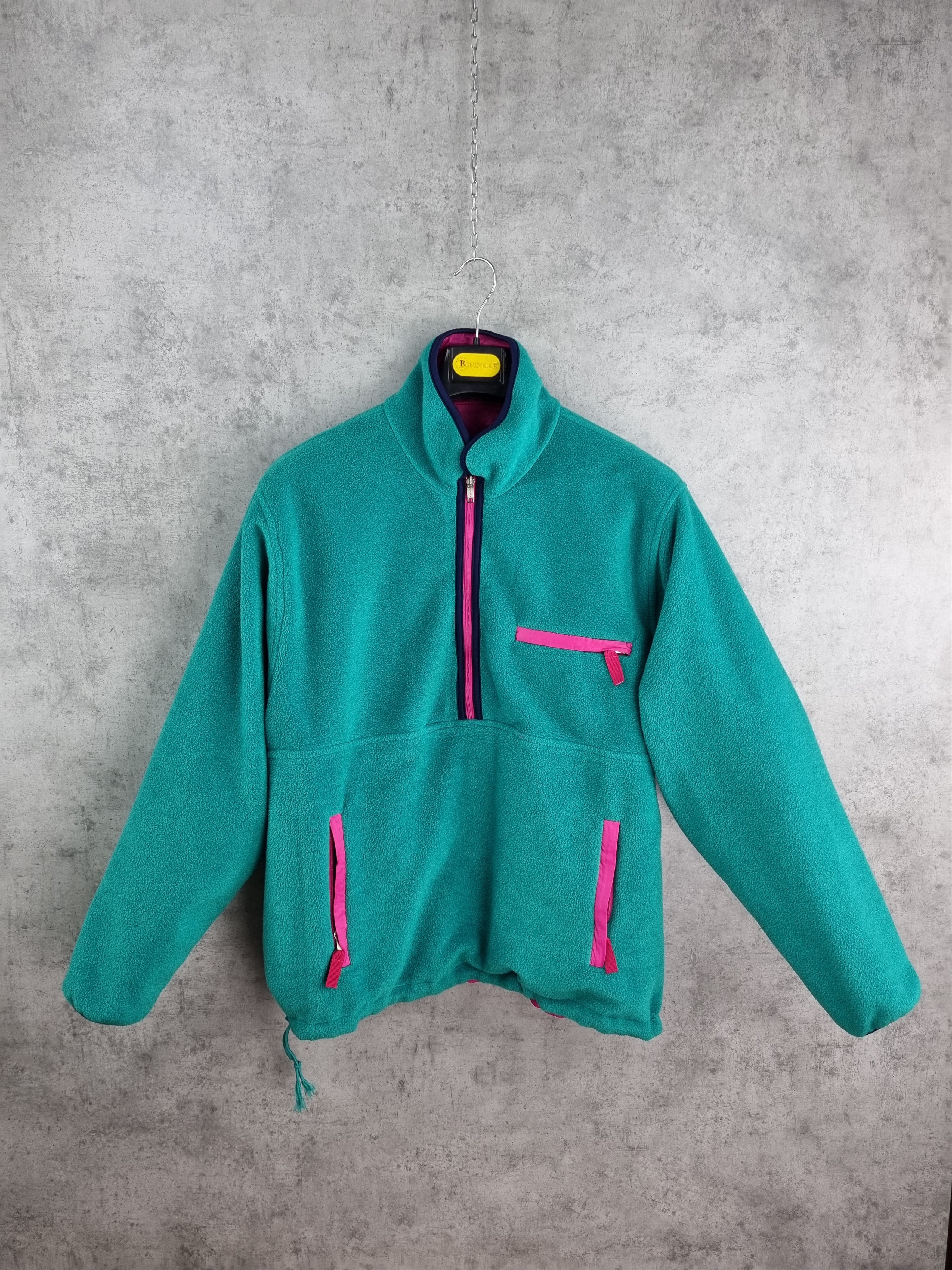 Vintage 90s Two Side Fleece/Nylon Anorak feels like Patagonia Size US XL / EU 56 / 4 - 2 Thumbnail