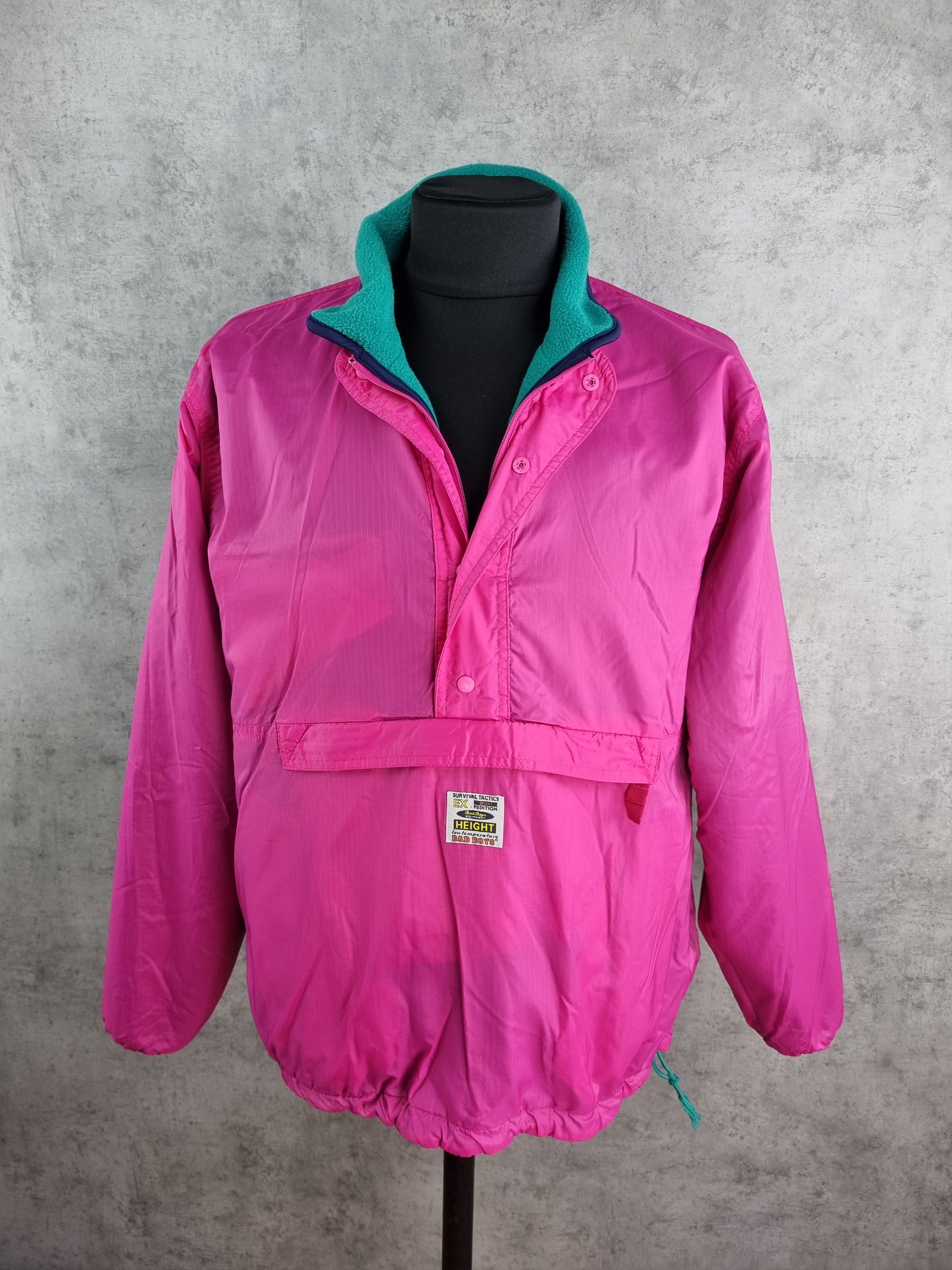 Vintage 90s Two Side Fleece/Nylon Anorak feels like Patagonia Size US XL / EU 56 / 4 - 5 Thumbnail