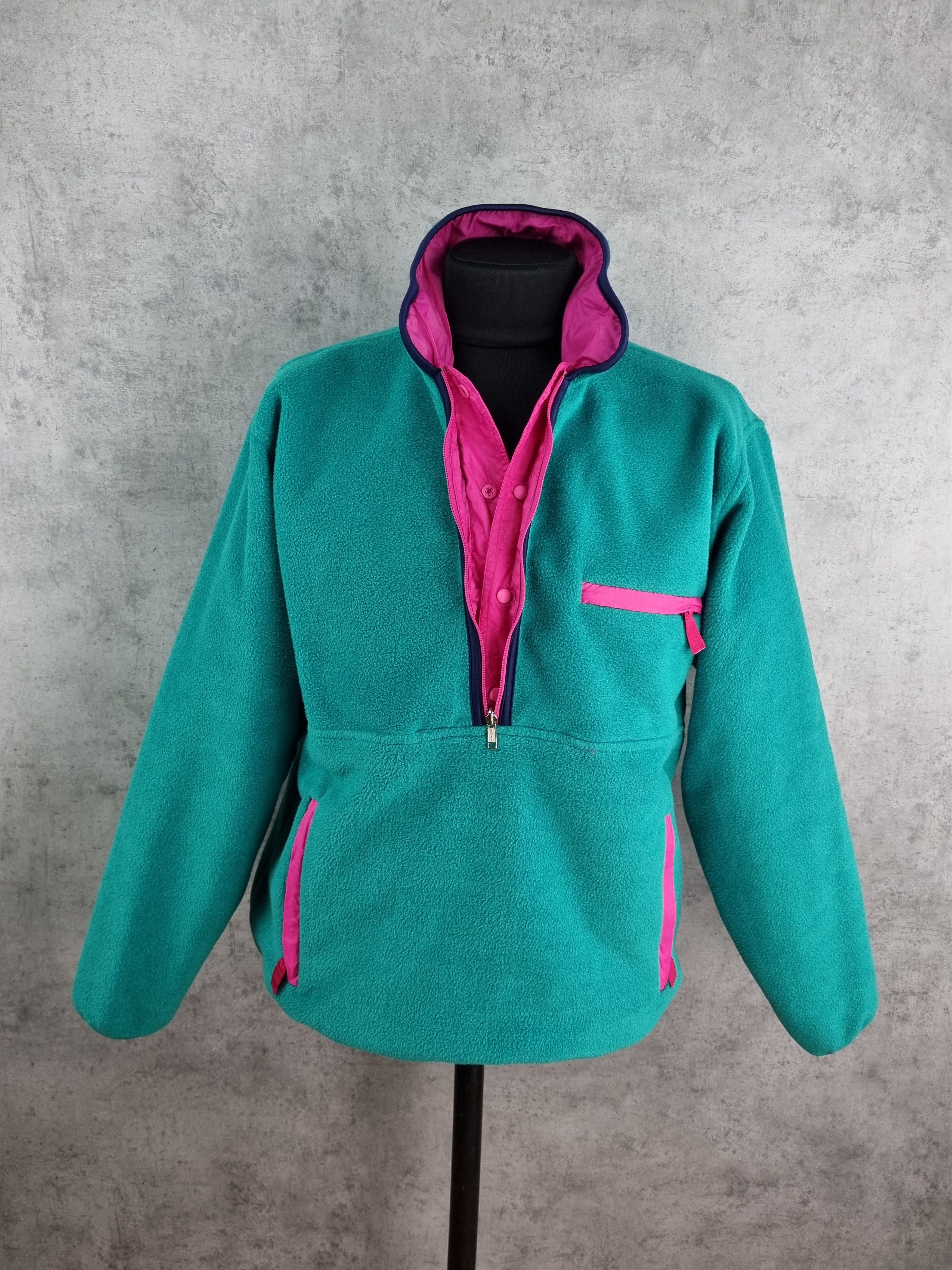 Vintage 90s Two Side Fleece/Nylon Anorak feels like Patagonia Size US XL / EU 56 / 4 - 1 Thumbnail