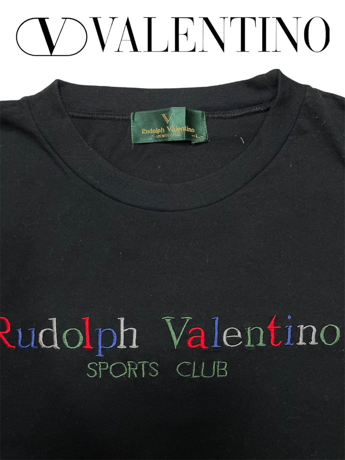 Designer × Valentino × Vintage Vintage Rudolph Valentino Sports Club Embroidery logo casua Size US L / EU 52-54 / 3 - 4 Thumbnail