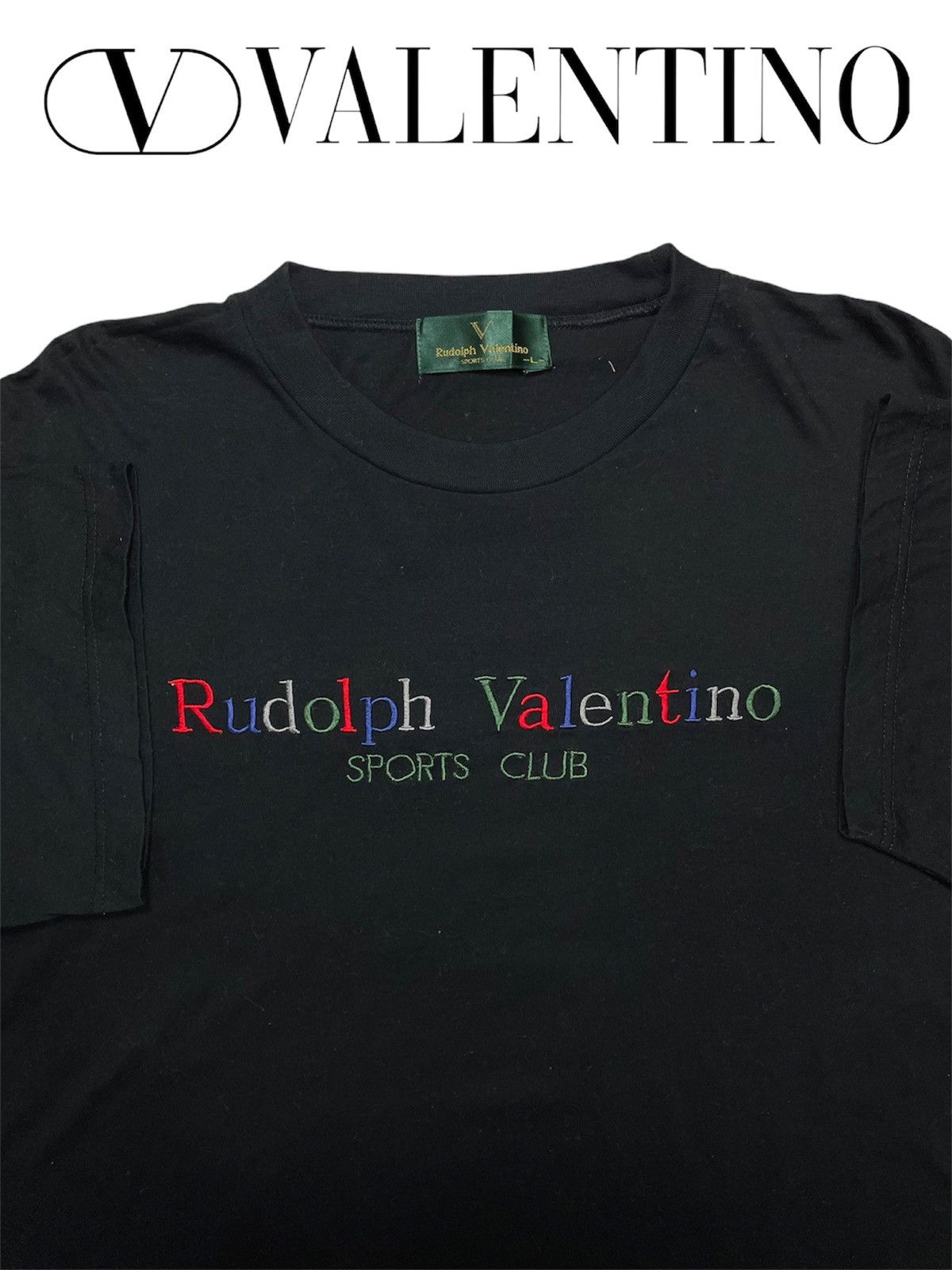 Designer × Valentino × Vintage Vintage Rudolph Valentino Sports Club Embroidery logo casua Size US L / EU 52-54 / 3 - 5 Thumbnail