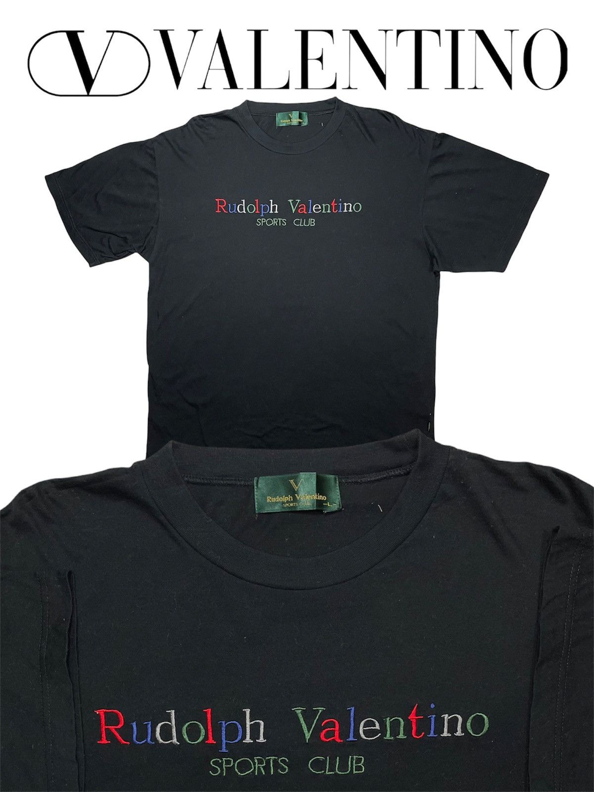 Designer × Valentino × Vintage Vintage Rudolph Valentino Sports Club Embroidery logo casua Size US L / EU 52-54 / 3 - 1 Thumbnail