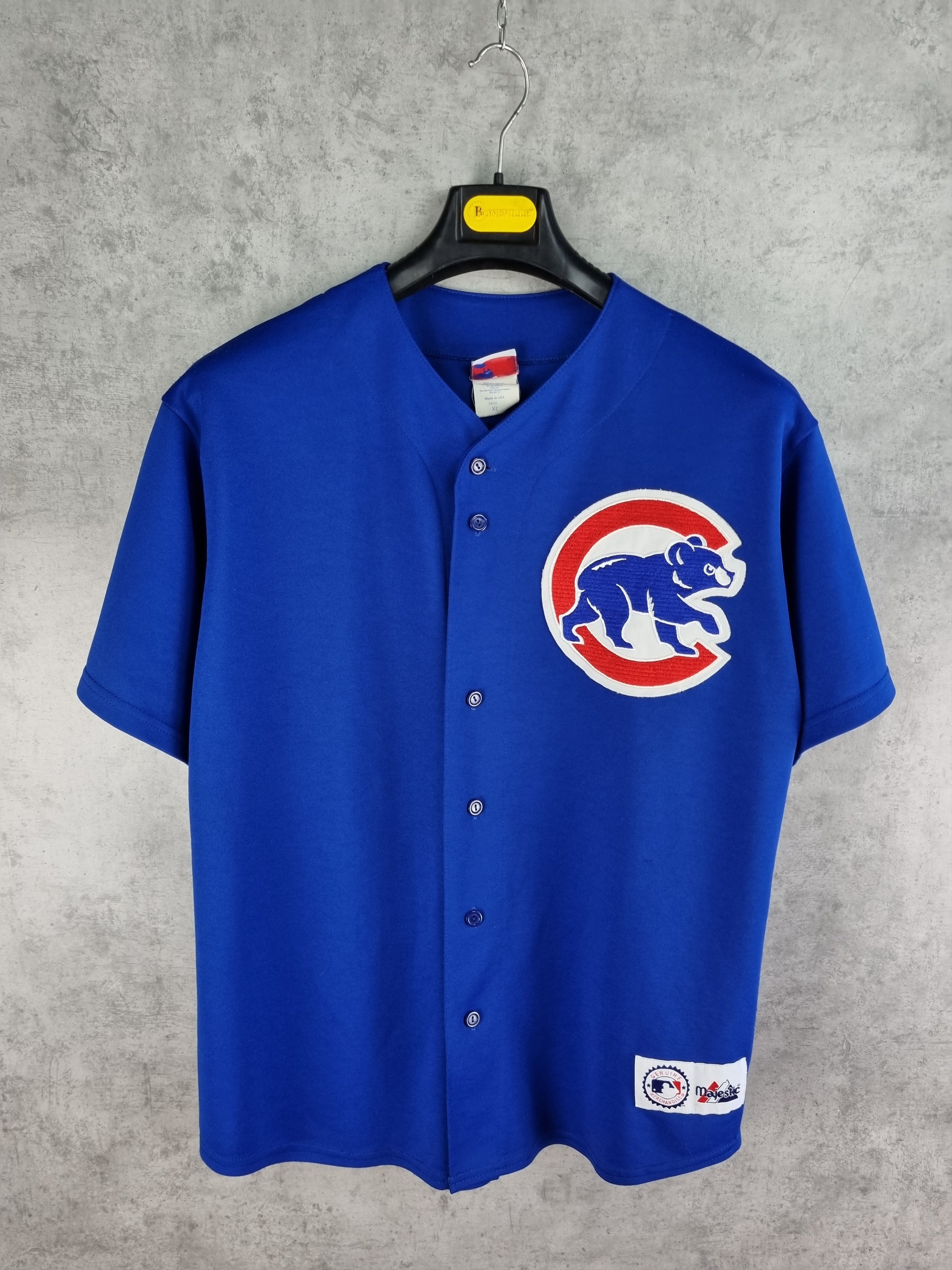 MLB × Majestic 80s Chicago CUBS Jersey Majestic Tee Shirt Very Rare Size US XL / EU 56 / 4 - 13 Thumbnail