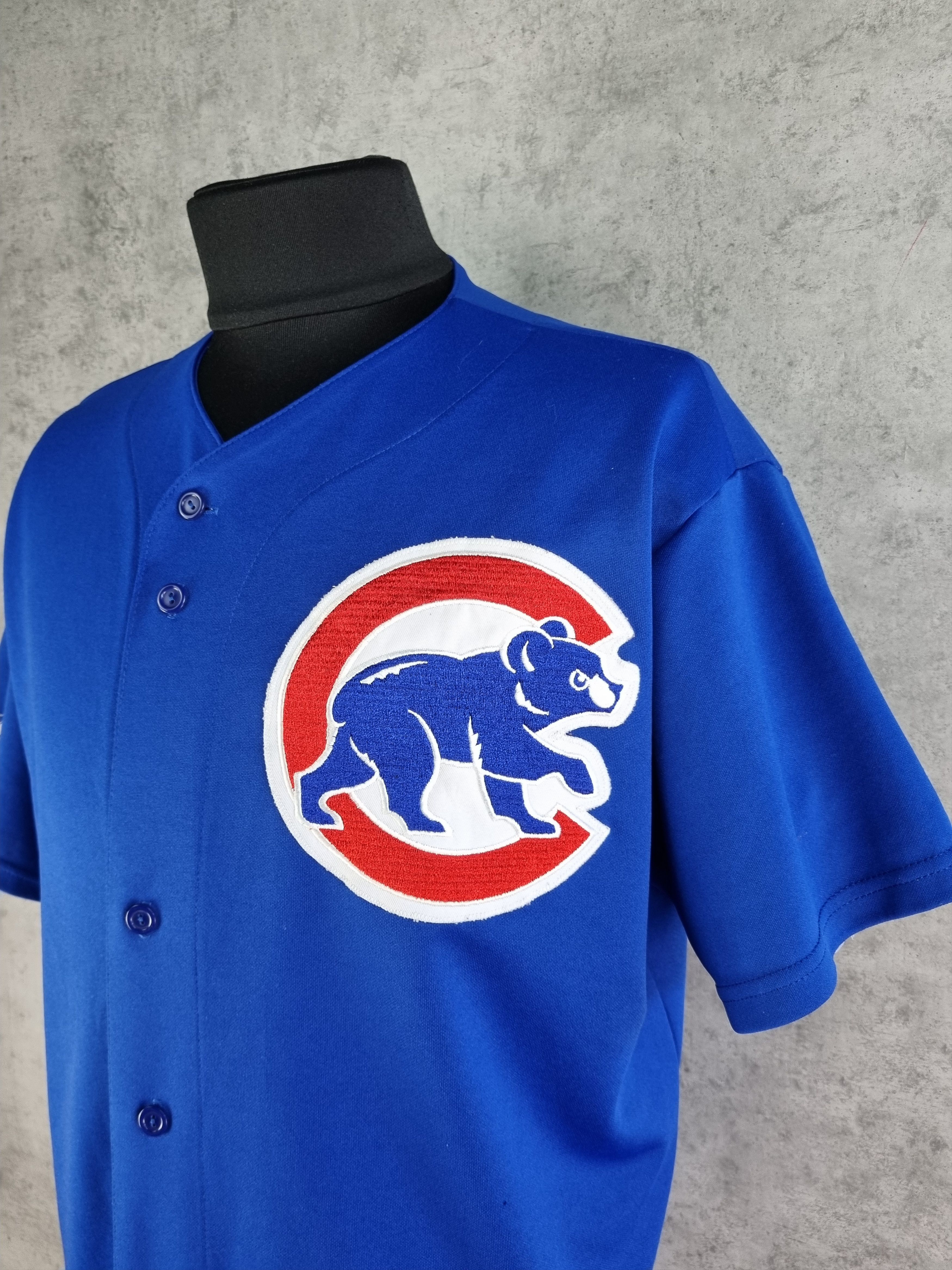 MLB × Majestic 80s Chicago CUBS Jersey Majestic Tee Shirt Very Rare Size US XL / EU 56 / 4 - 3 Thumbnail