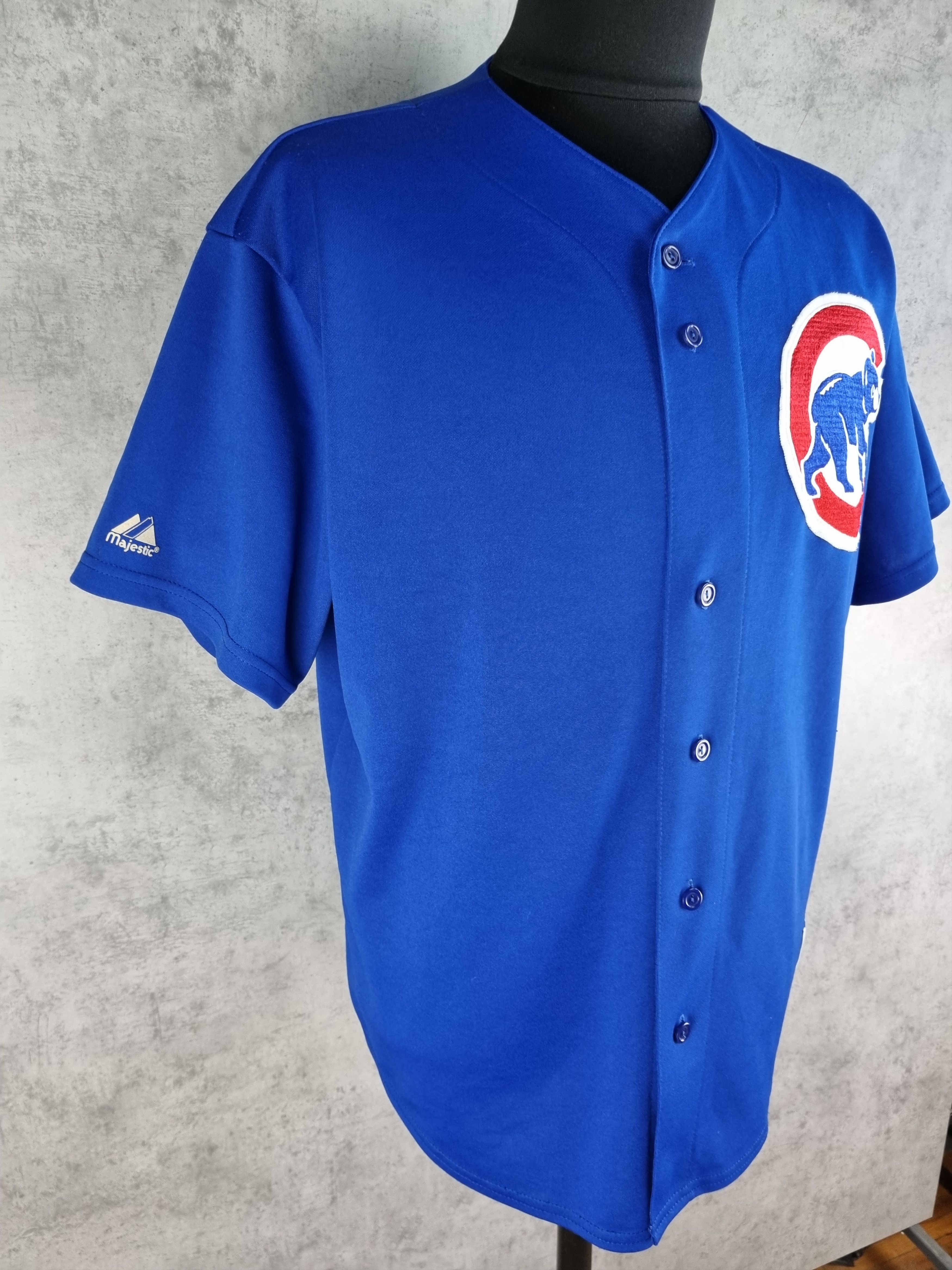MLB × Majestic 80s Chicago CUBS Jersey Majestic Tee Shirt Very Rare Size US XL / EU 56 / 4 - 5 Thumbnail