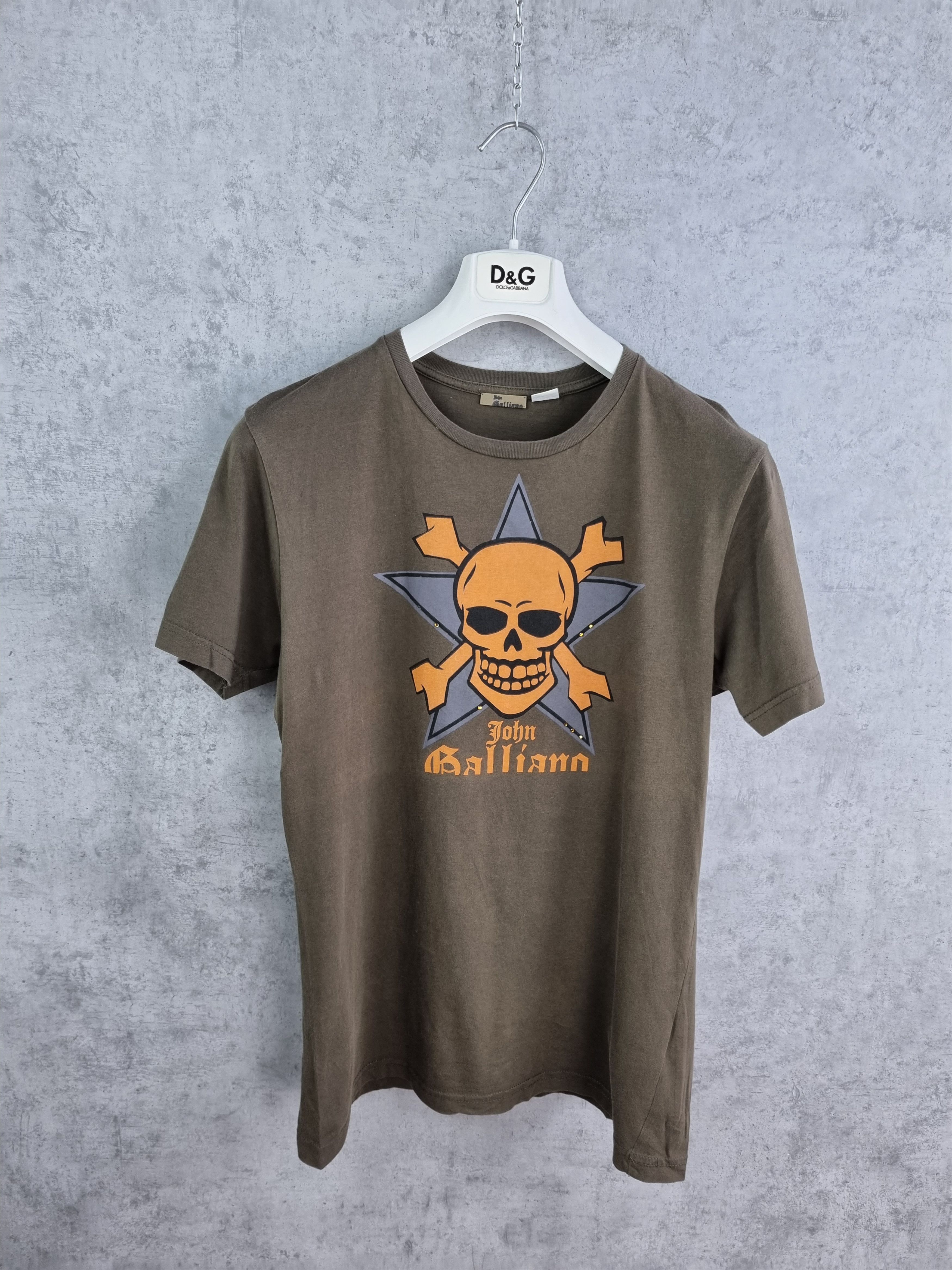 John Galliano Rare JOHN GALLIANO SKULL Print Tee shirt Size US M / EU 48-50 / 2 - 1 Thumbnail