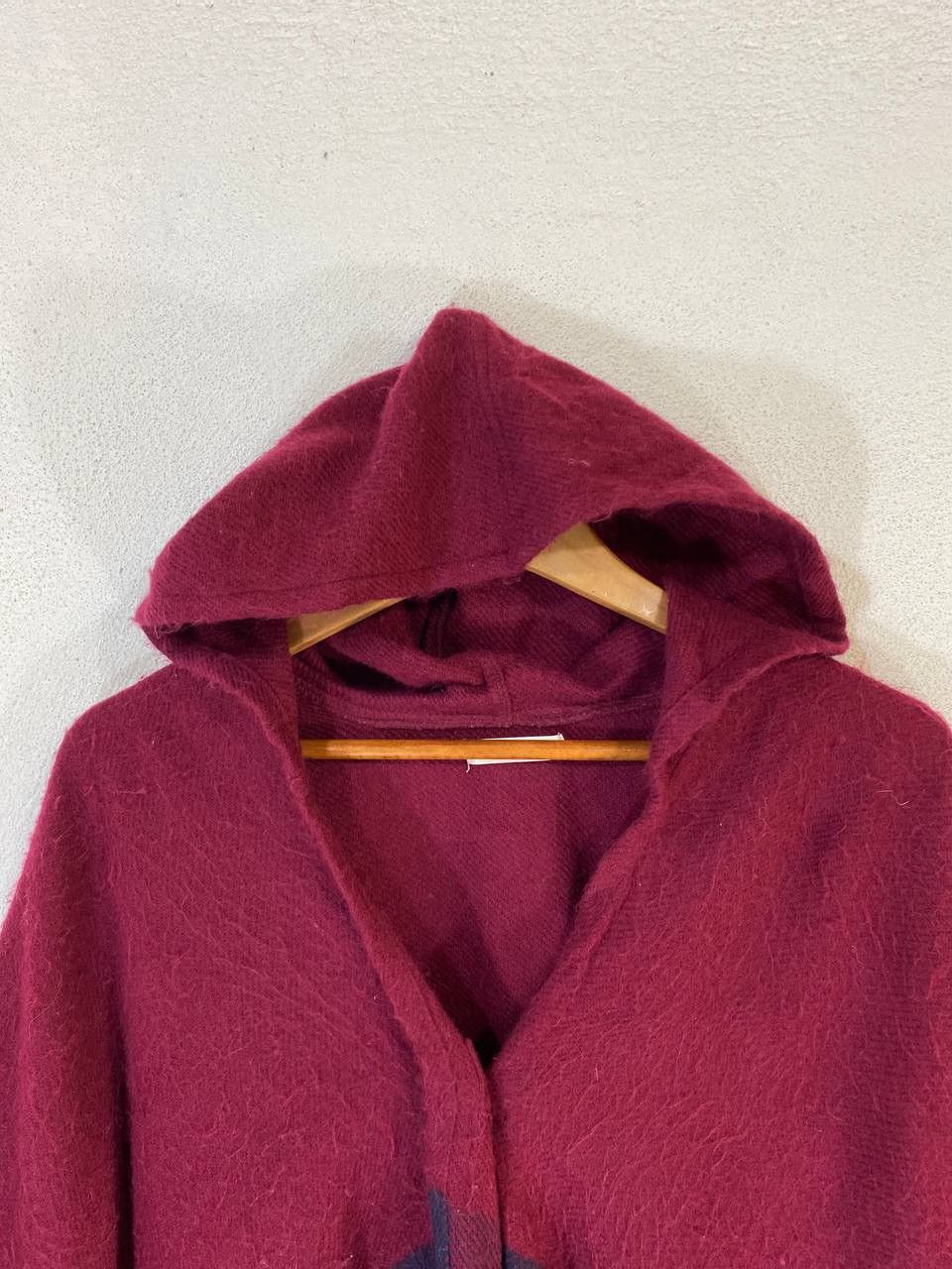 Designer × Japanese Brand Japanese Brands Hooded Poncho Two Tone Size ONE SIZE - 3 Thumbnail