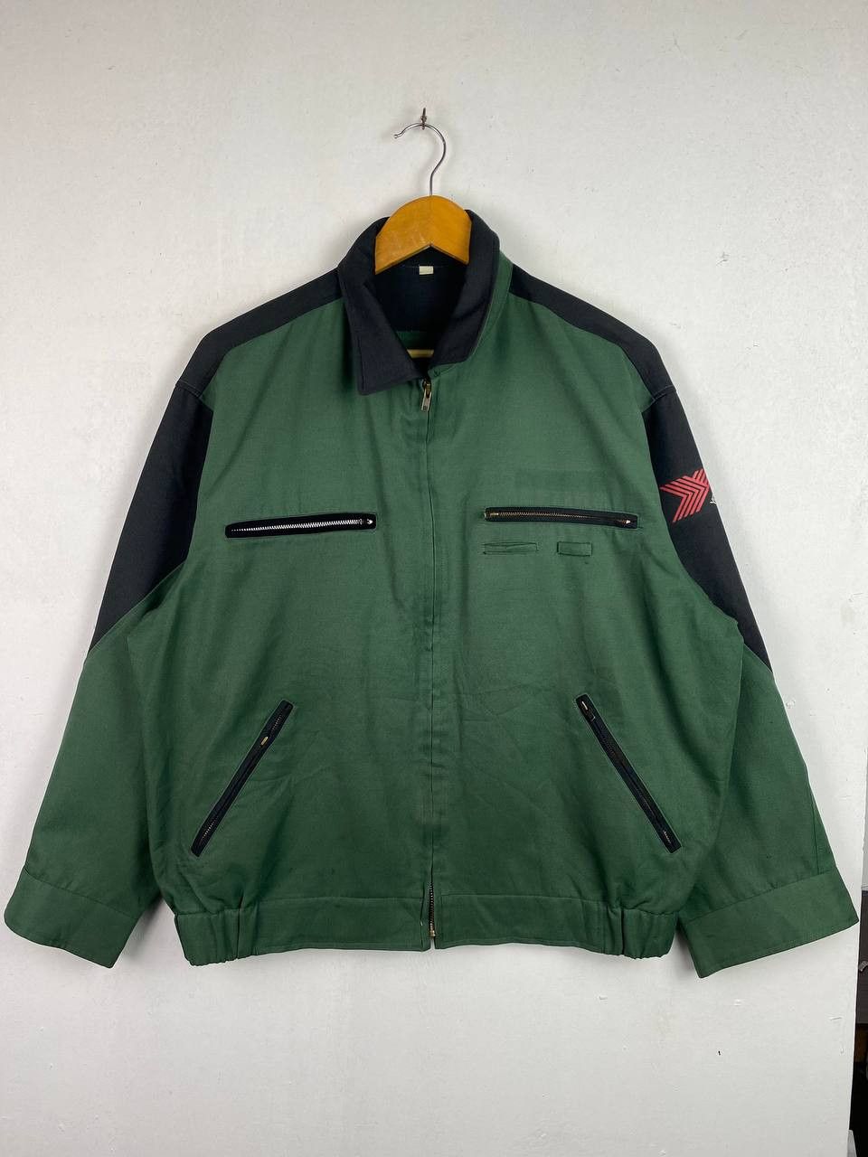 image of Avant Garde x Workers Vintage Yokohama Worker Jacket Nice Design in Black Green, Men's (Size 2XL)