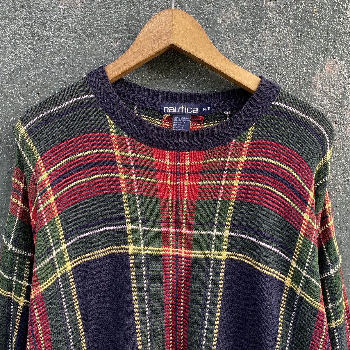 Nautica Vintage 90s Nautica Oversized Knitwear ERD GRUNGE LGB Size US L / EU 52-54 / 3 - 3 Thumbnail