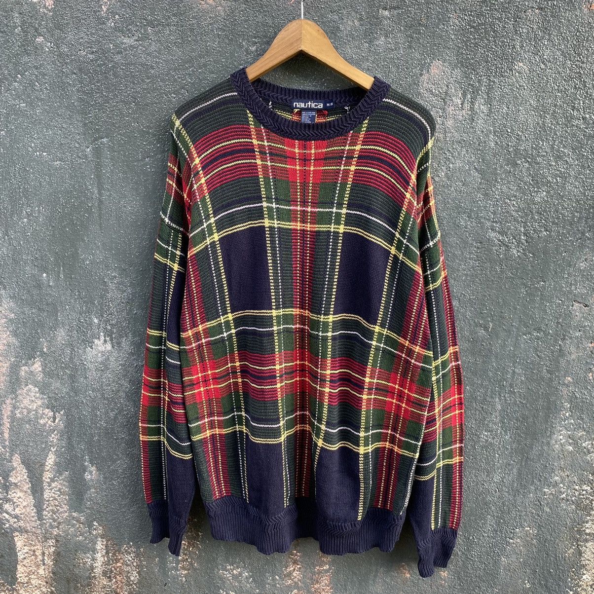 Nautica Vintage 90s Nautica Oversized Knitwear ERD GRUNGE LGB Size US L / EU 52-54 / 3 - 1 Thumbnail