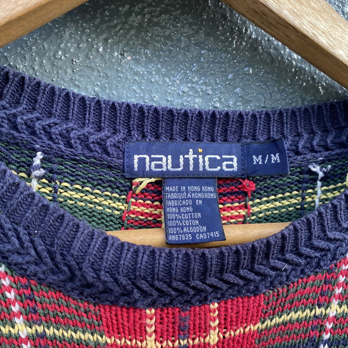 Nautica Vintage 90s Nautica Oversized Knitwear ERD GRUNGE LGB Size US L / EU 52-54 / 3 - 4 Thumbnail