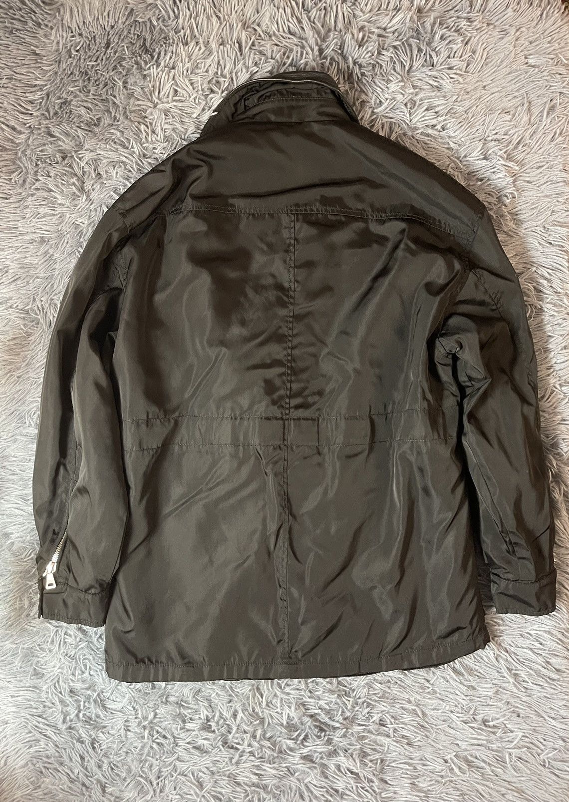Prada × Vintage Prada nylon + leather avant garde belted biker jacket Size US M / EU 48-50 / 2 - 9 Thumbnail