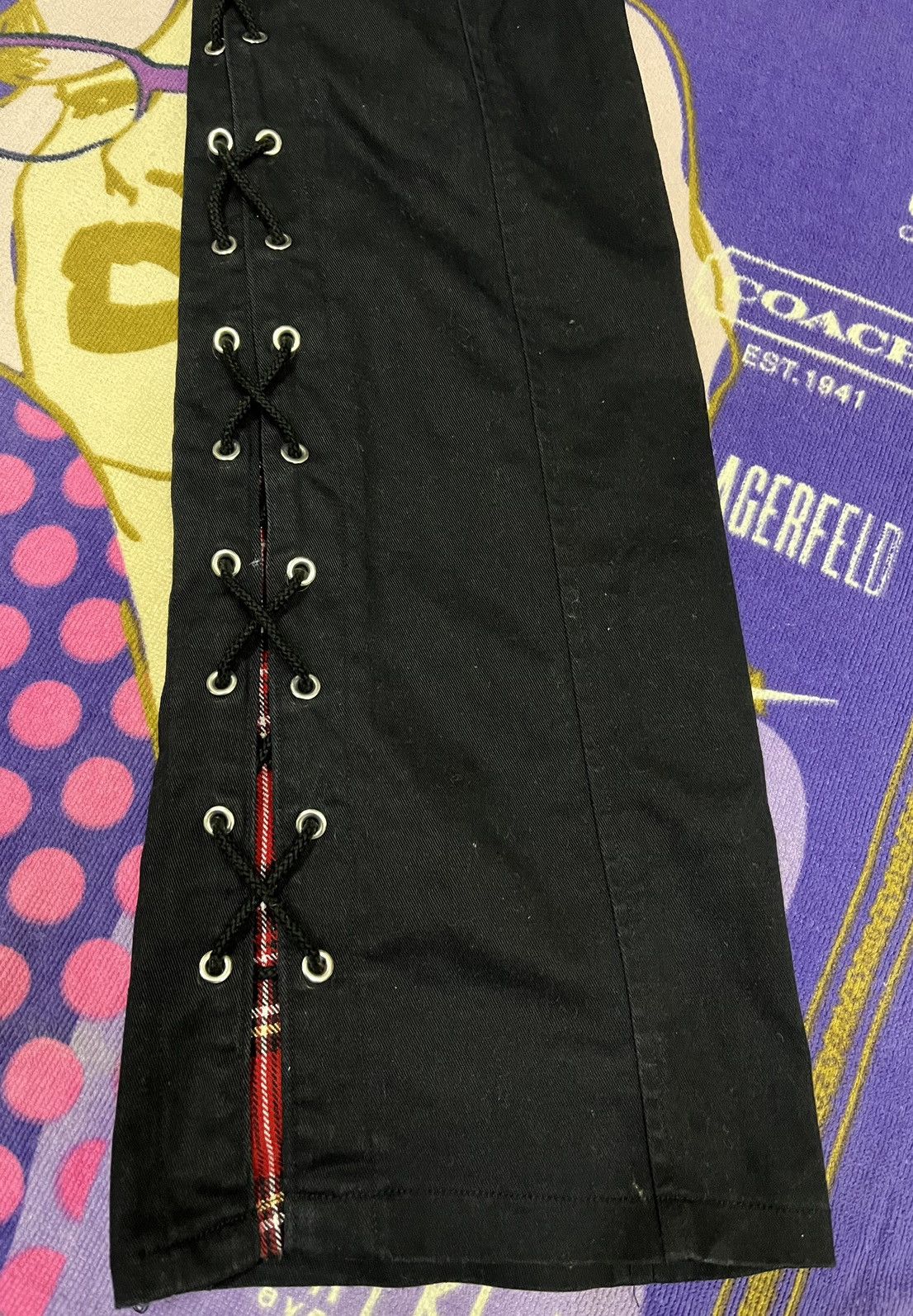 Designer × Japanese Brand Punk Design Unbrand Casual Pant x Rare Design Size US 31 - 7 Thumbnail