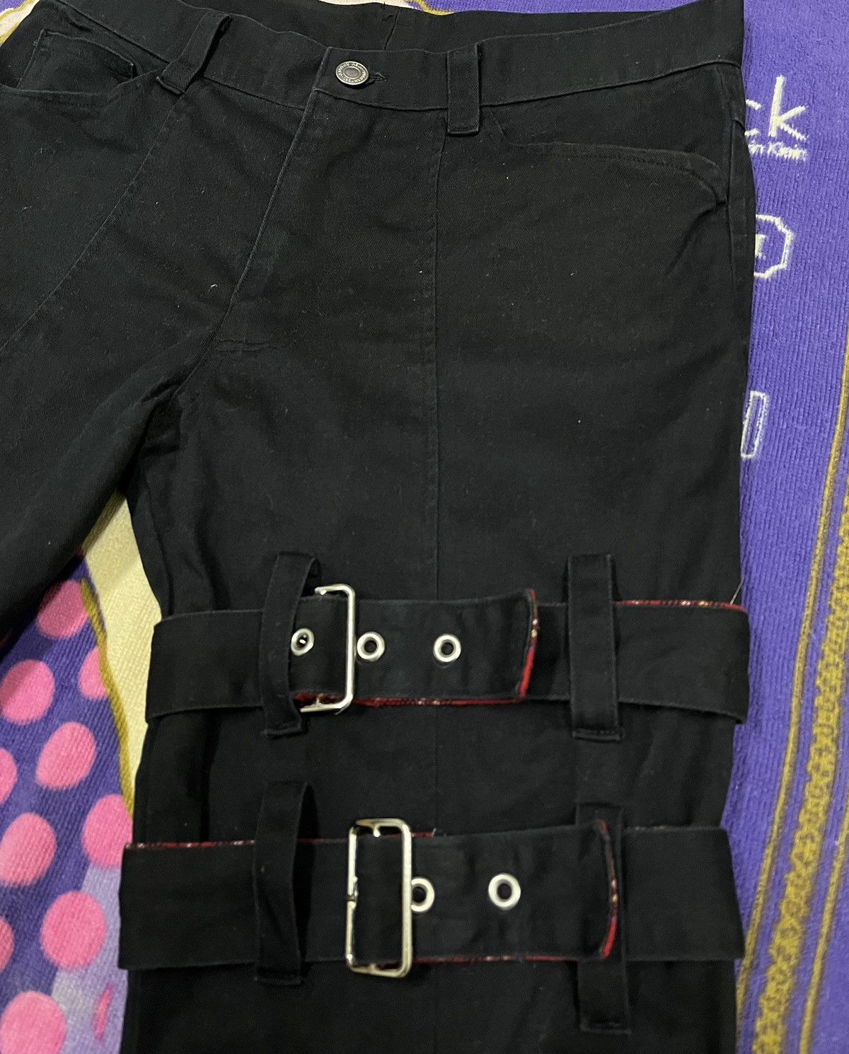 Designer × Japanese Brand Punk Design Unbrand Casual Pant x Rare Design Size US 31 - 5 Thumbnail
