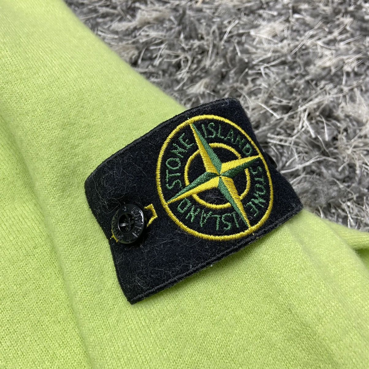 Stone Island STONE ISLAND CUTTIE GREEN Y2K WOOL KNITTED SWEATER 1375 Size US M / EU 48-50 / 2 - 4 Thumbnail