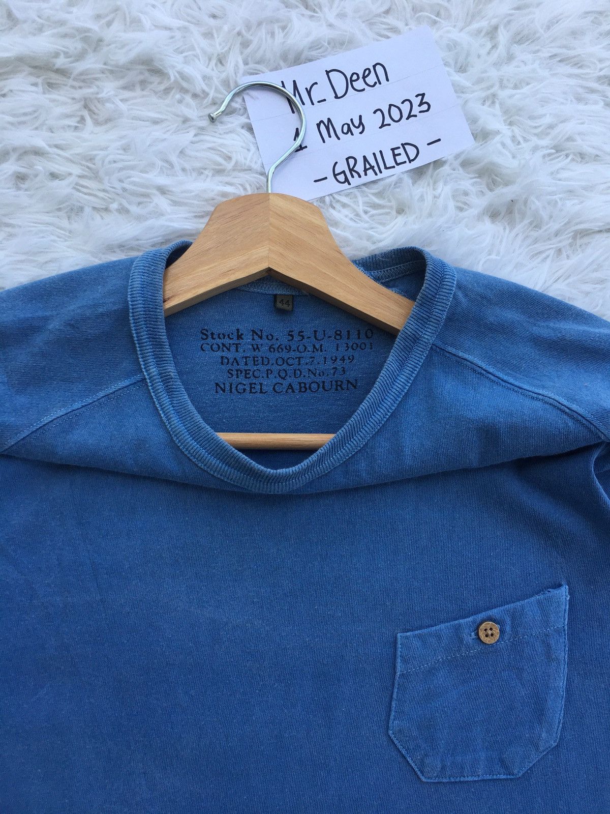 Nigel Cabourn Rare Vintage Nigel Cabourn Pocket Tshirt Size US S / EU 44-46 / 1 - 5 Thumbnail