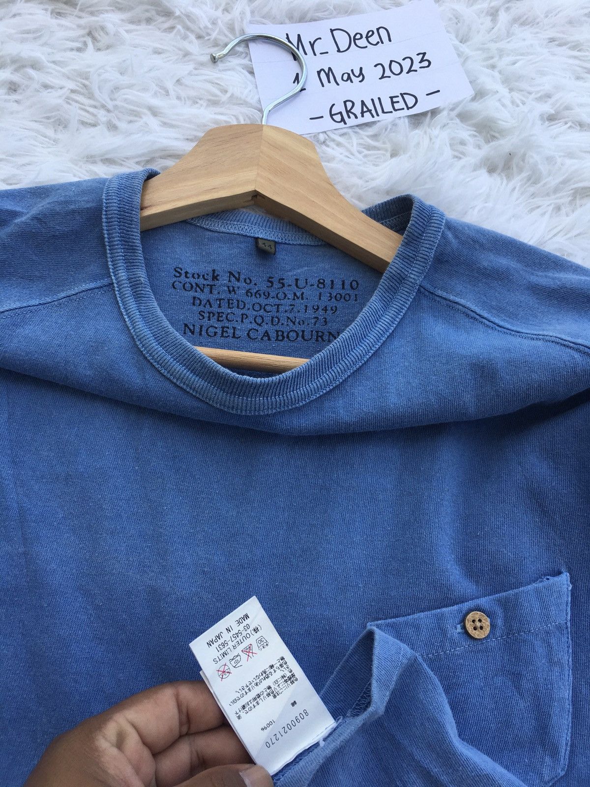 Nigel Cabourn Rare Vintage Nigel Cabourn Pocket Tshirt Size US S / EU 44-46 / 1 - 8 Thumbnail