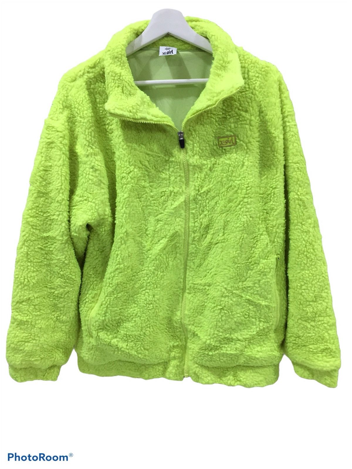 Japanese Brand X-GIRL USA Kim Gordon sonic youth Shoegaze band fleece neon Size US M / EU 48-50 / 2 - 2 Thumbnail