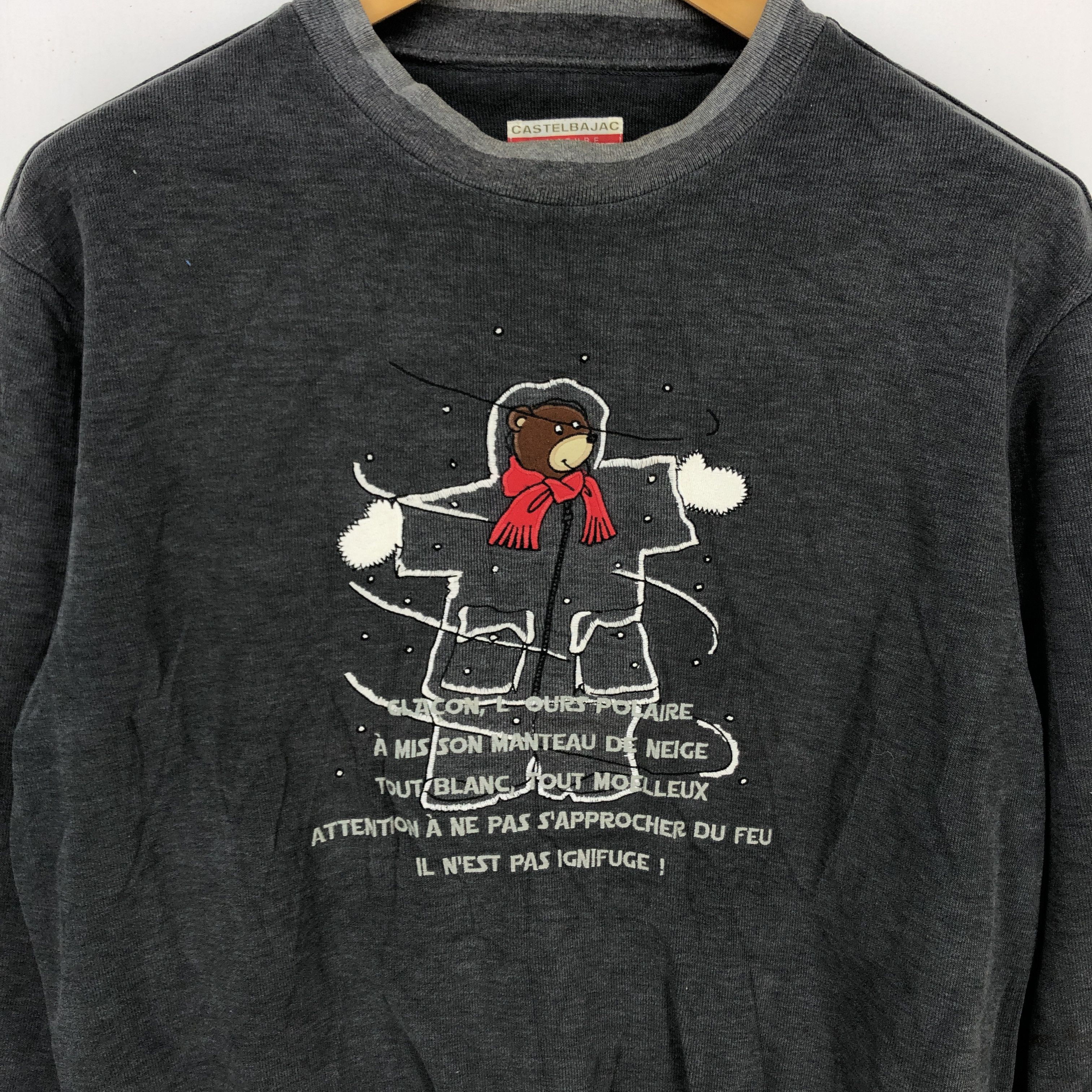 Jean Charles De Castelbajac CASTELBAJAC Christmas Bear Sweatshirt #1441-52 Size US L / EU 52-54 / 3 - 2 Thumbnail