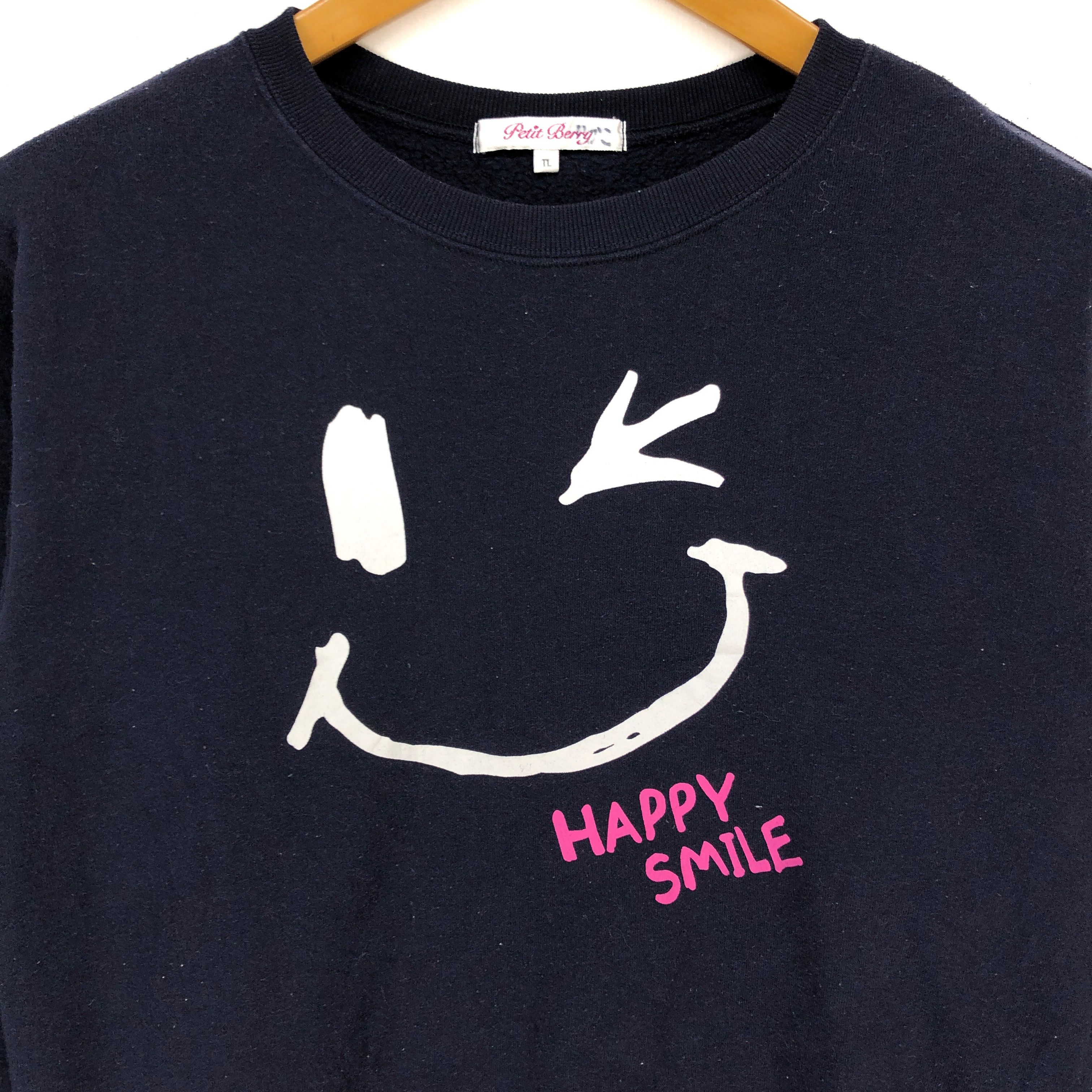 Japanese Brand HAPPY SMILE Women Sweatshirt #1491-55 Size M / US 6-8 / IT 42-44 - 4 Thumbnail