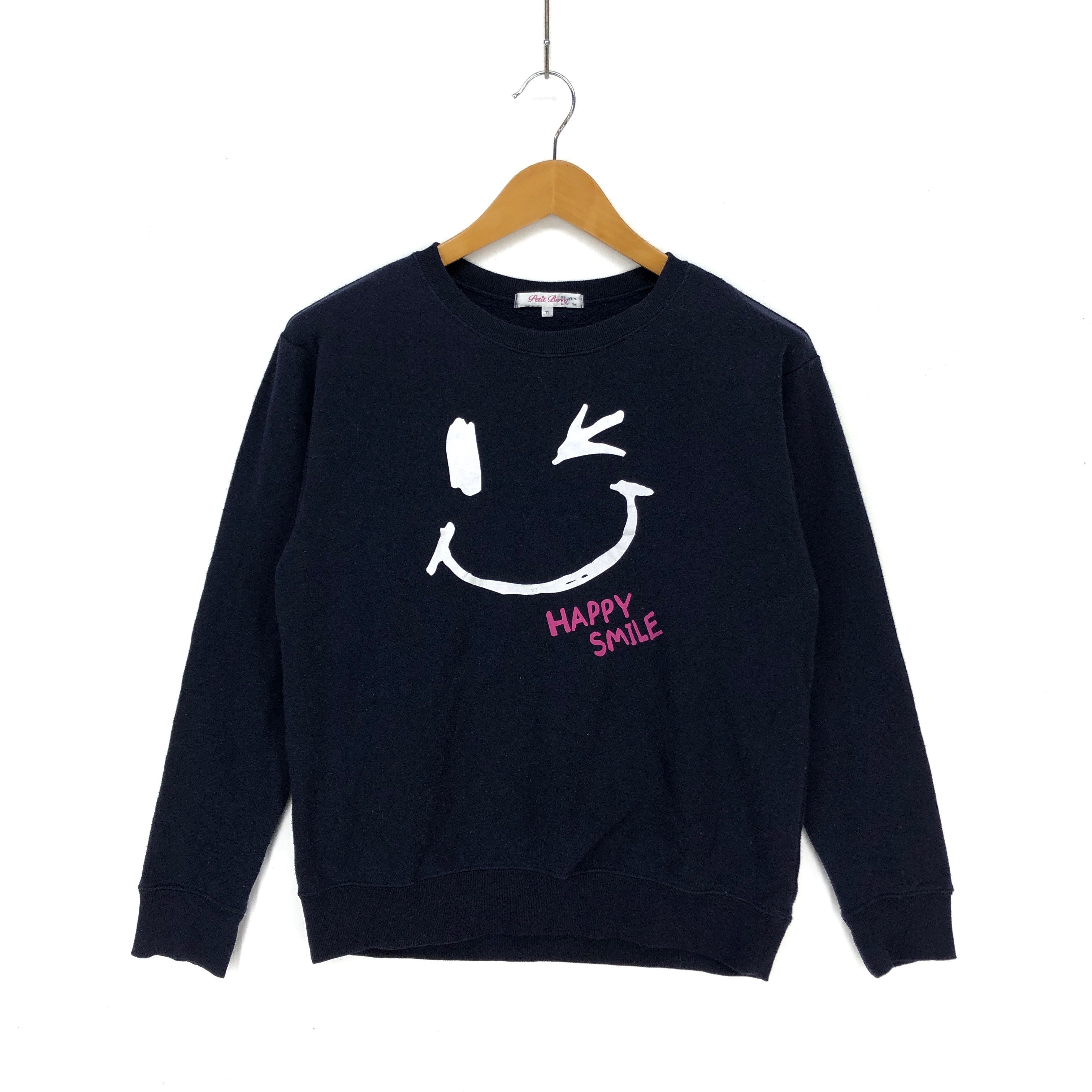 Japanese Brand HAPPY SMILE Women Sweatshirt #1491-55 Size M / US 6-8 / IT 42-44 - 3 Thumbnail
