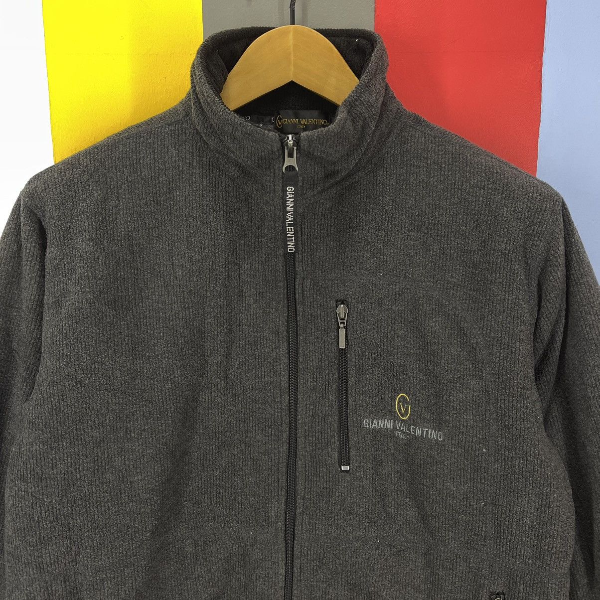 Gianni Valentino GIANNI VALENTINO Turtle Neck Zipper Fleece #1080/AL Size US M / EU 48-50 / 2 - 2 Thumbnail