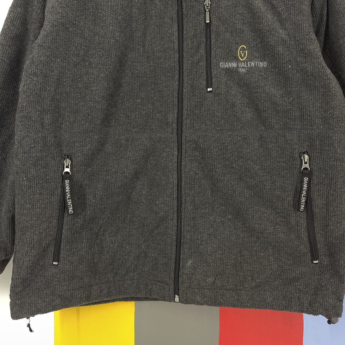 Gianni Valentino GIANNI VALENTINO Turtle Neck Zipper Fleece #1080/AL Size US M / EU 48-50 / 2 - 4 Thumbnail