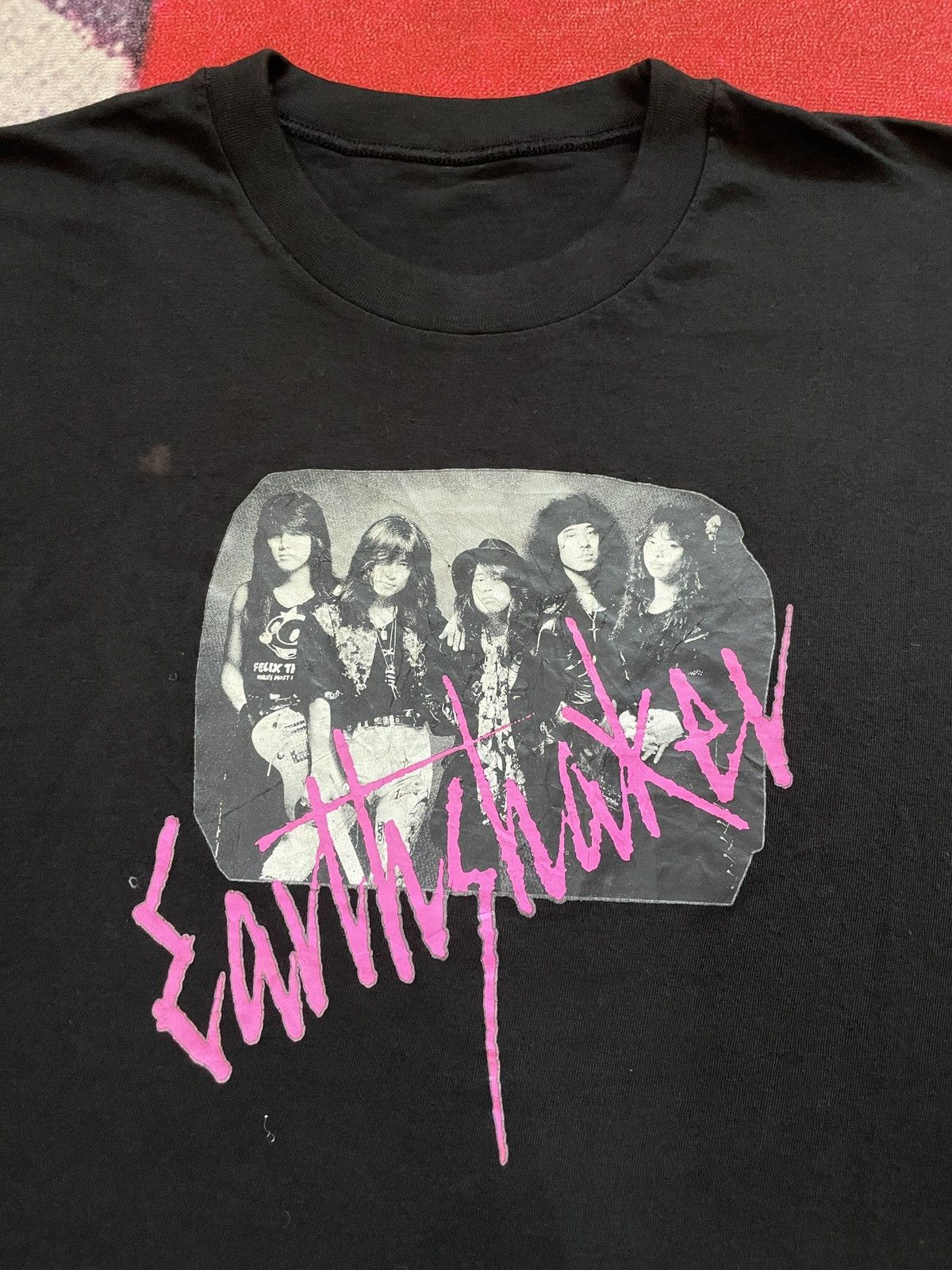 Band Tees vintage Earthshaker Japanese Metal band midnight Flight Size US M / EU 48-50 / 2 - 1 Thumbnail