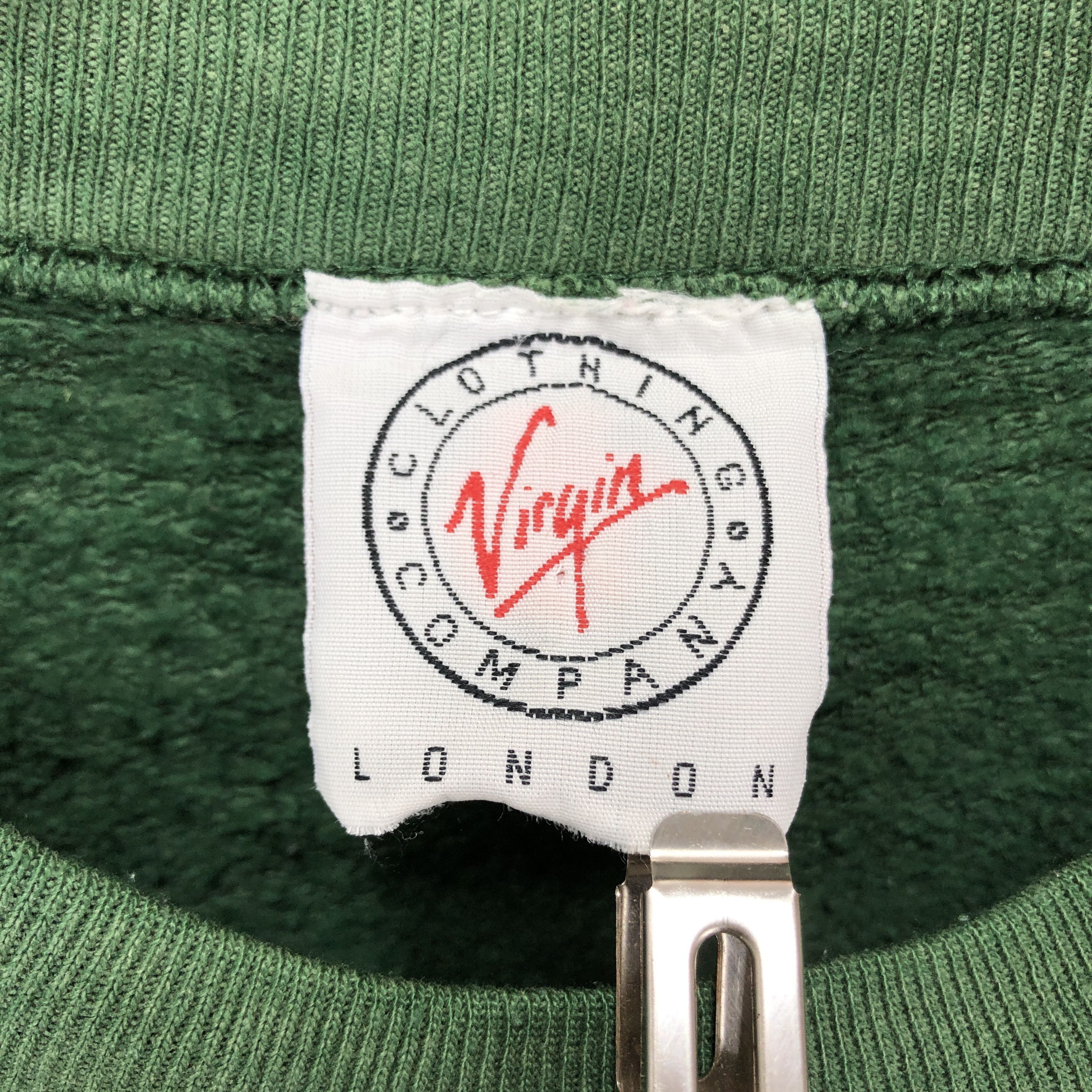 Jerzees 90s Vintage VIRGIN CLOTHING COMPANY Sweatshirt #1053/AK Size US XL / EU 56 / 4 - 5 Thumbnail