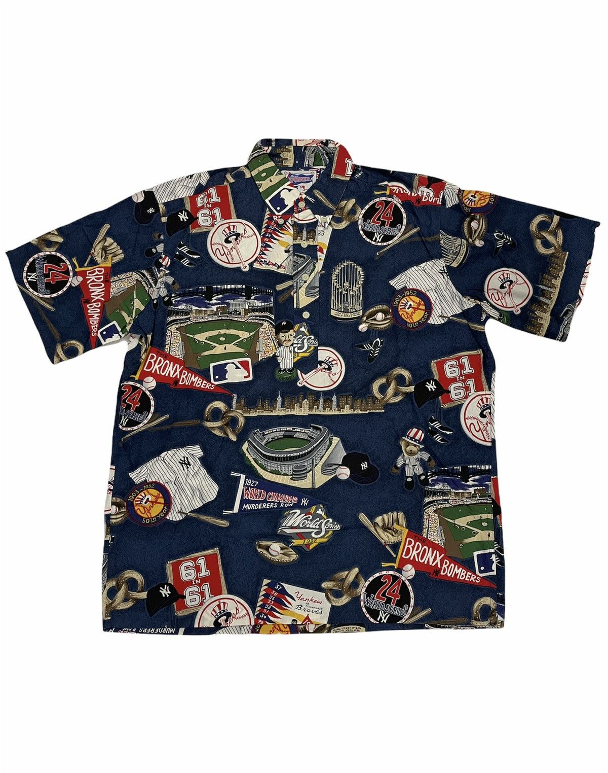 Reyn Spooner Vintage Reyn Spooner MLB New York Yankees pullover Hawaiian Size US M / EU 48-50 / 2 - 2 Thumbnail